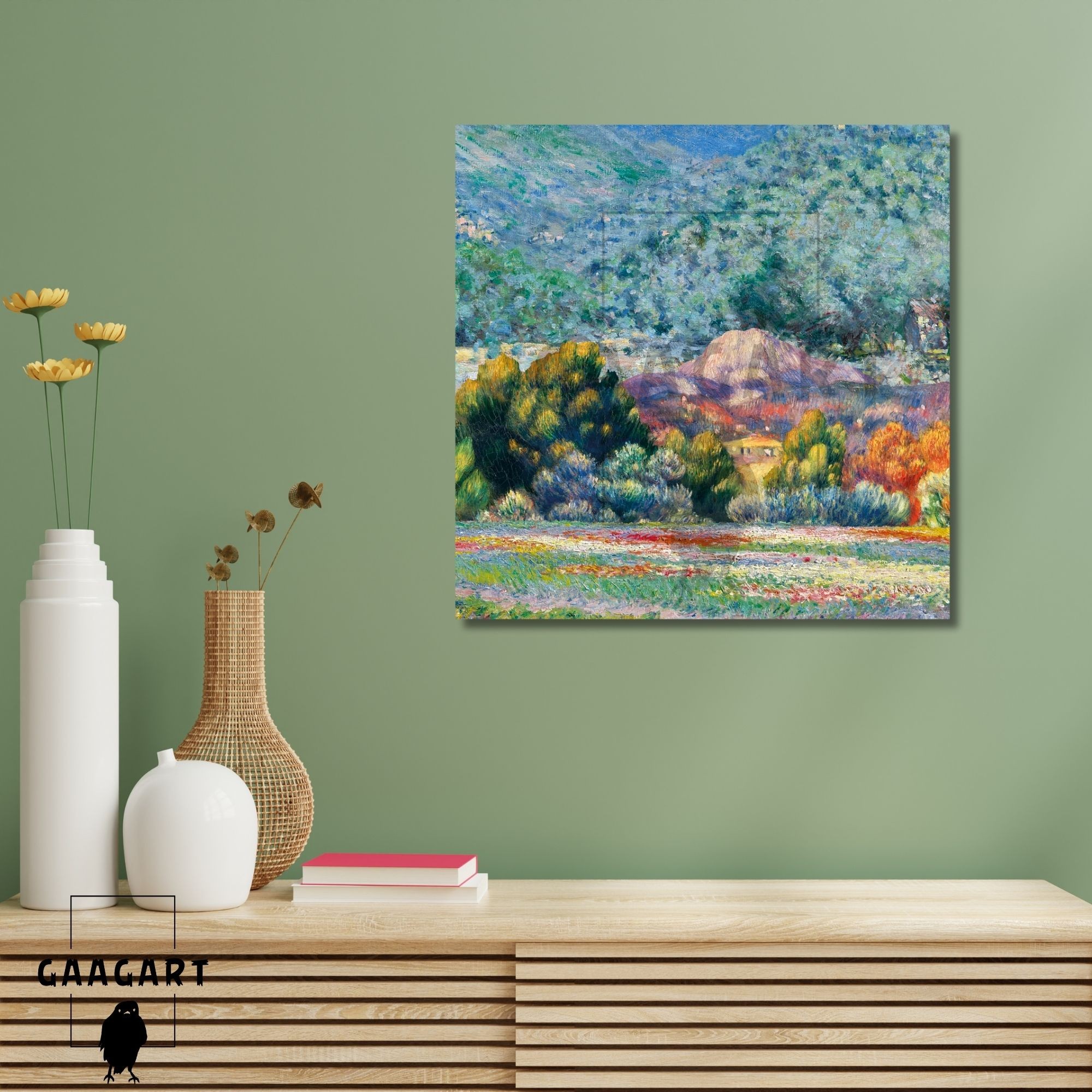 Kare Kanvas Tablo Ünlü Eserler Claude Monet Manzara Tablosu