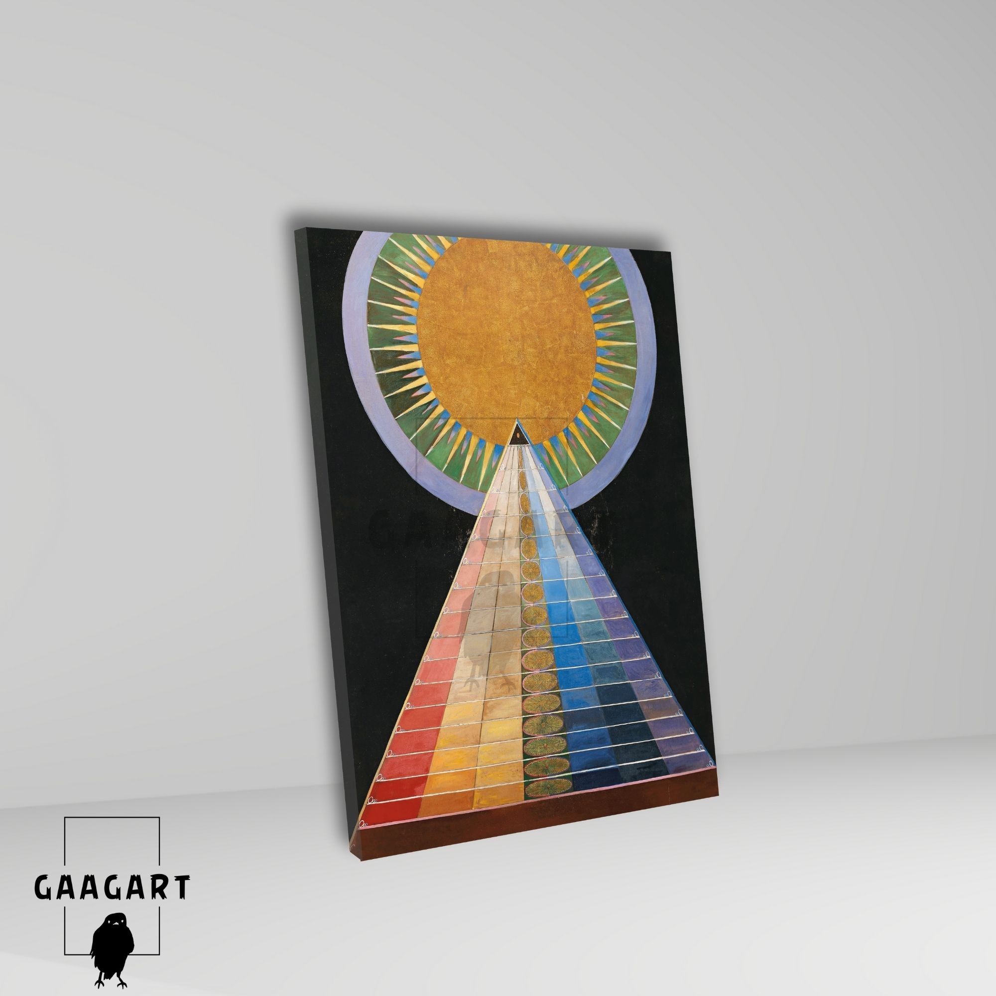 Tekli Dikey Kanvas Tablo Ünlü Eserler Hilma af Klint Altarpiece No I