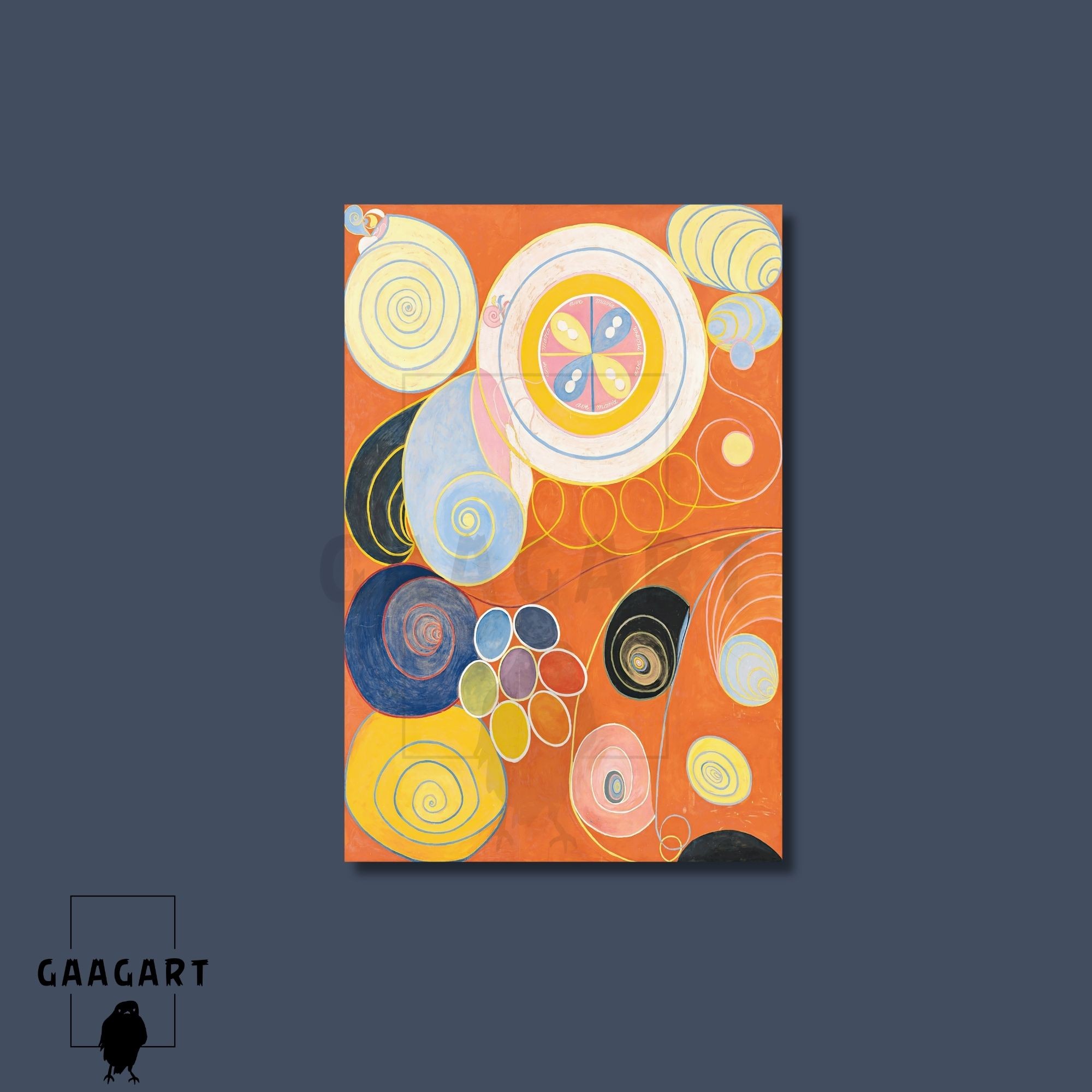 Tekli Dikey Kanvas Tablo Ünlü Eserler Hilma Af Klint The Ten Largest Youth