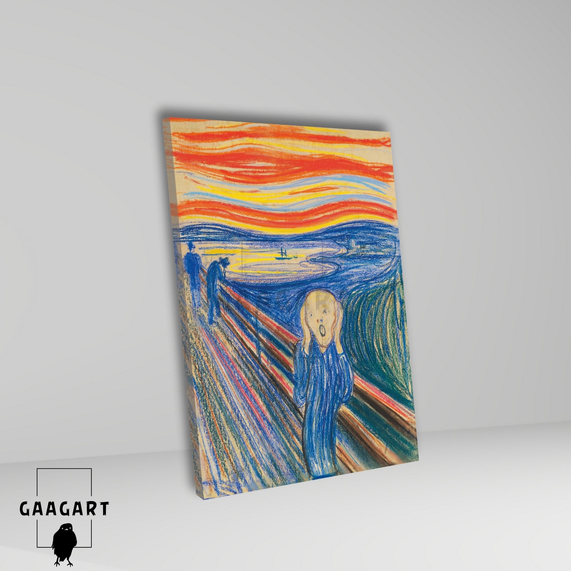Tekli Dikey Kanvas Edvard Munch The Scream
