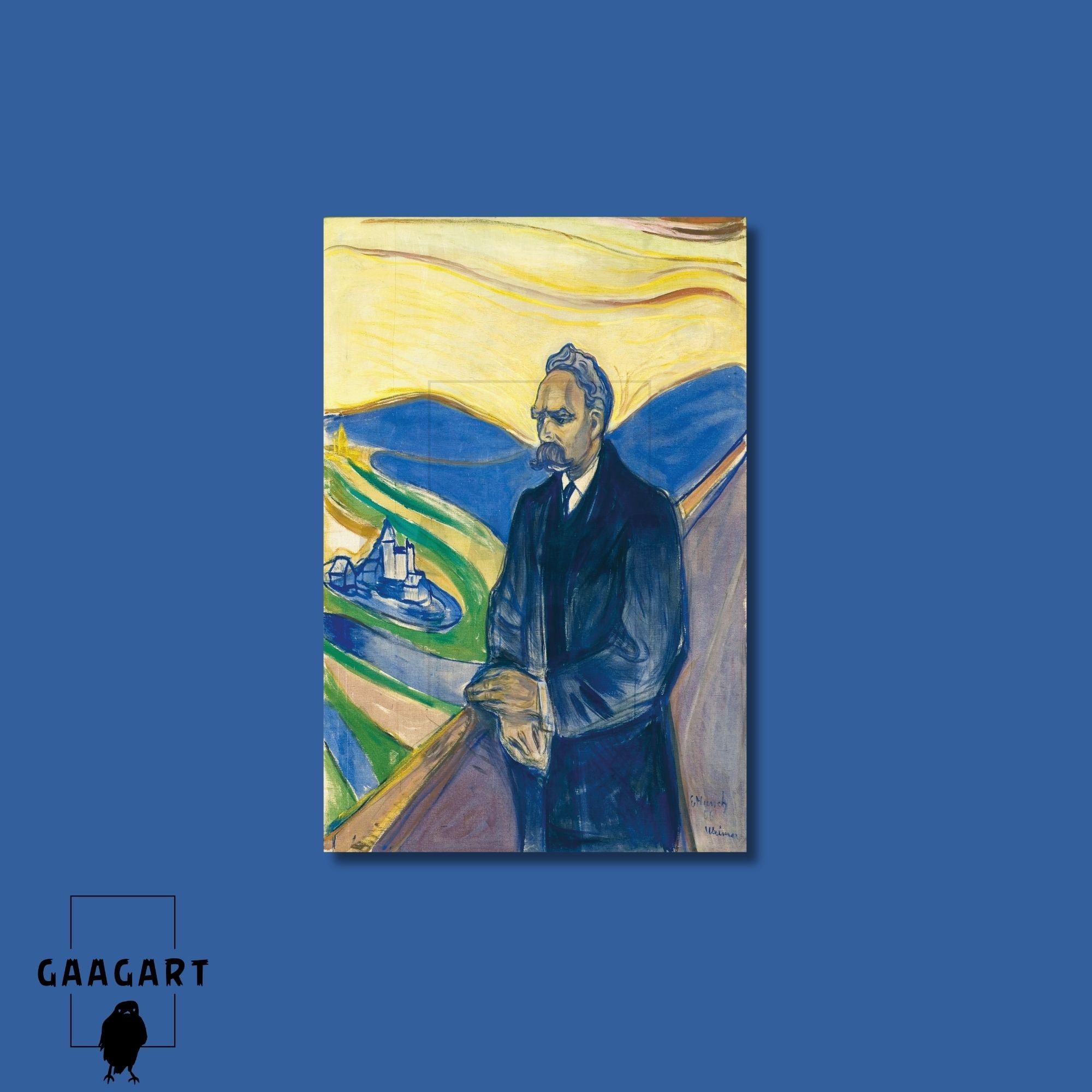 Tekli Dikey Kanvas Edvard Munch Friedrich Nietzsche