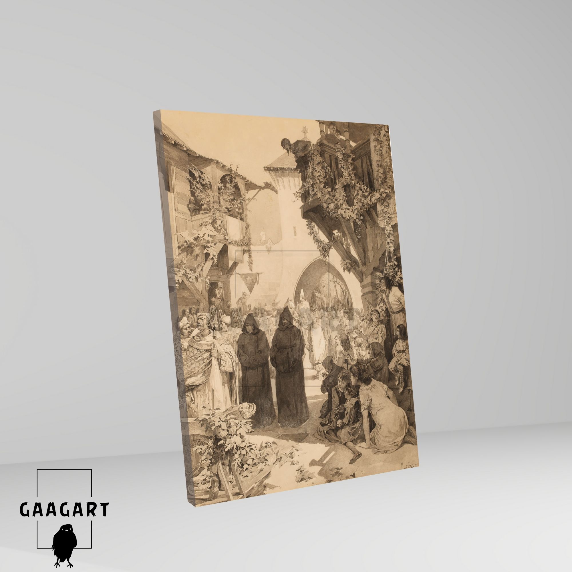 Tekli Dikey Kanvas Alphonse Mucha Bonhams