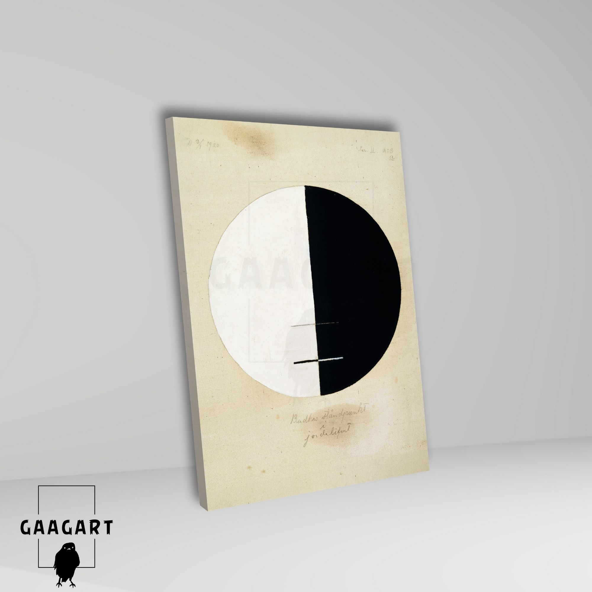 Tekli Dikey Kanvas Tablo Ünlü Eserler Hilma Af Klint Buddhas Standpoint