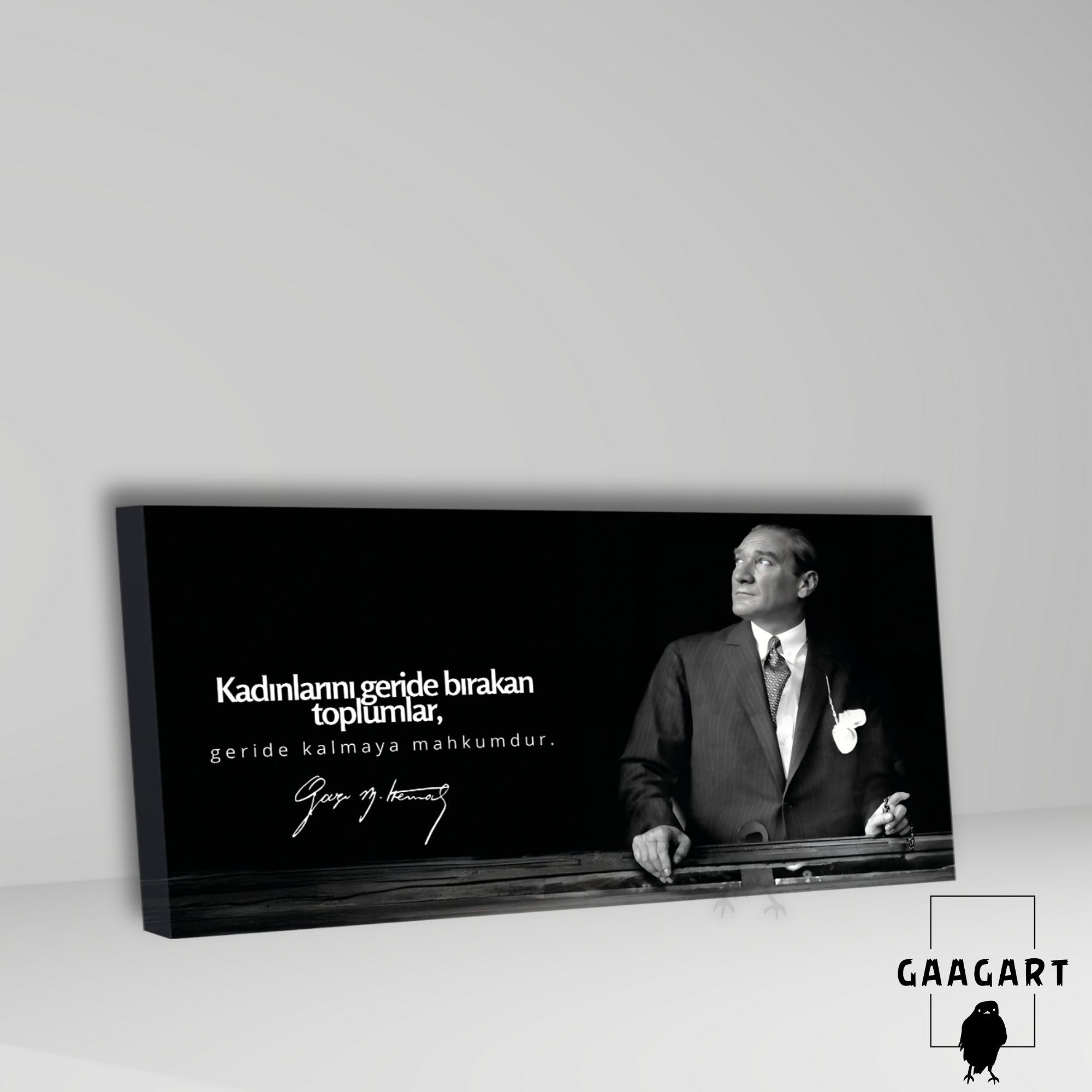 Panoramik Kanvas Makam Panosu Atatürk Sözleri Kadınlar