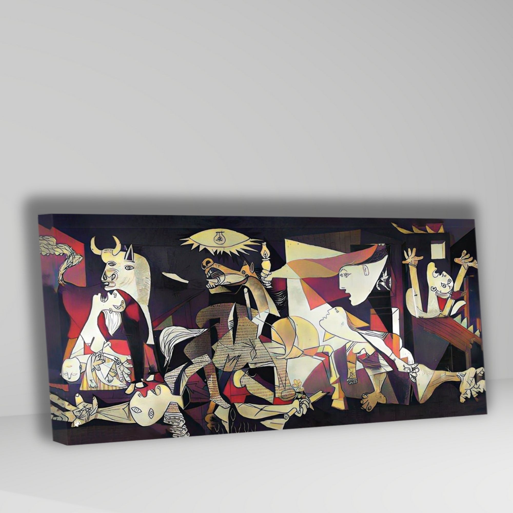 Panoramik Kanvas Duvar Tablosu Pablo Picasso Guernica