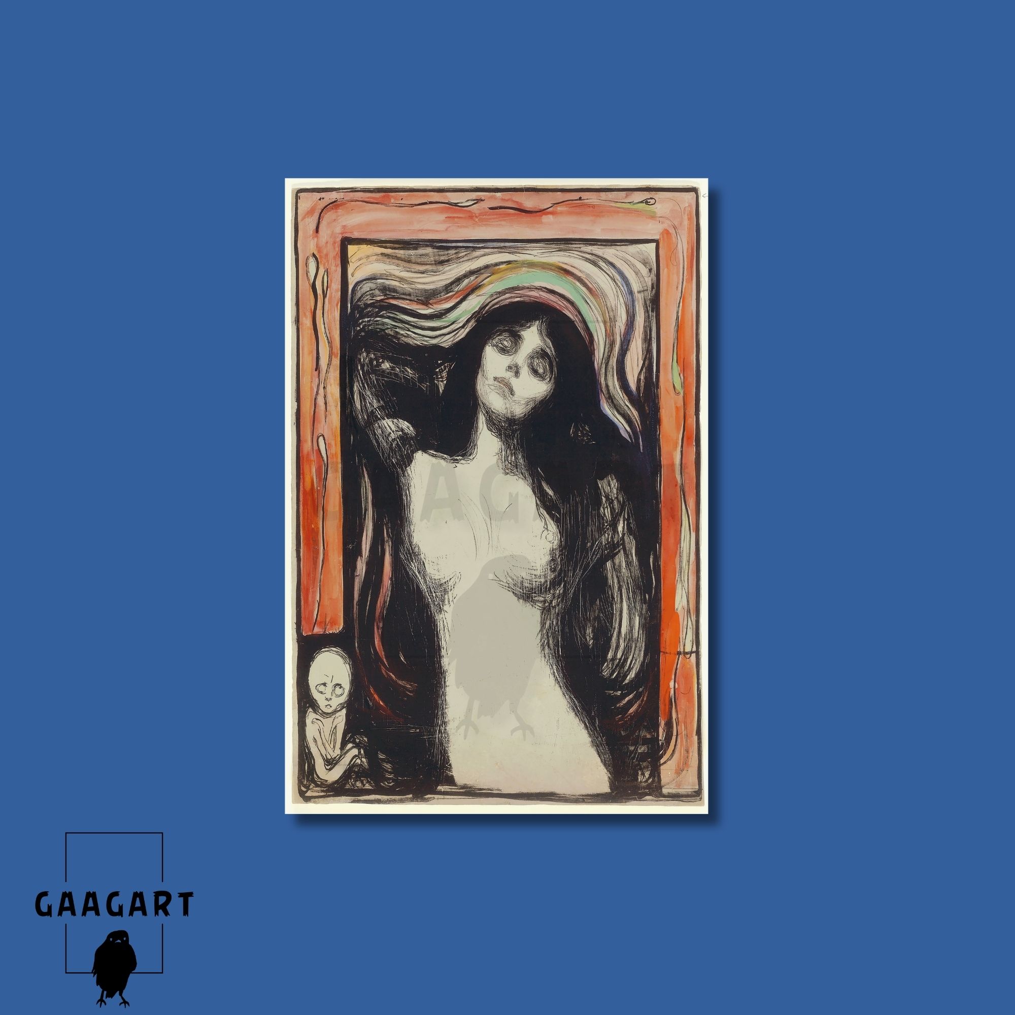 Tekli Dikey Kanvas Edvard Munch Madonna