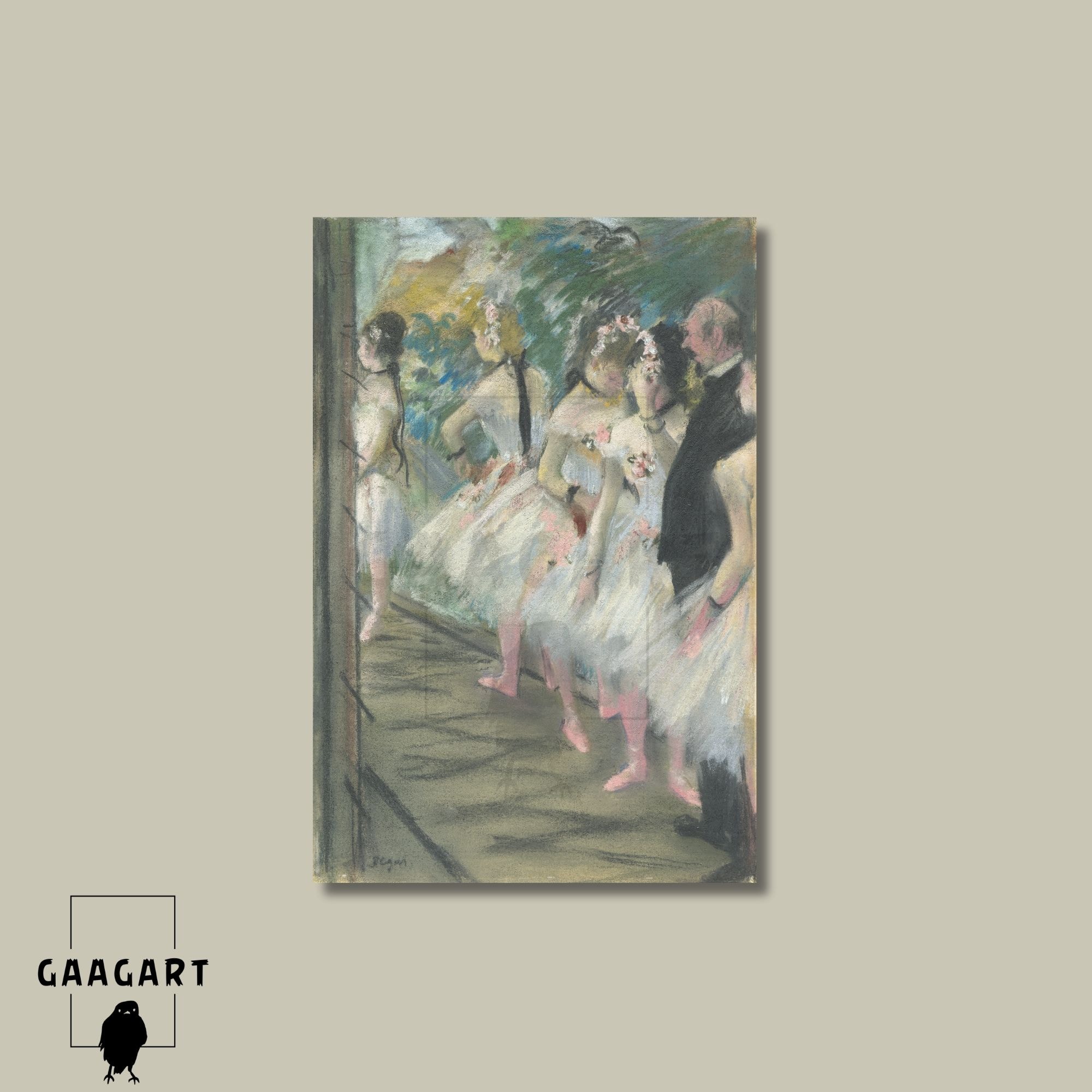 Tekli Dikey Kanvas Edgar Degas The Ballet