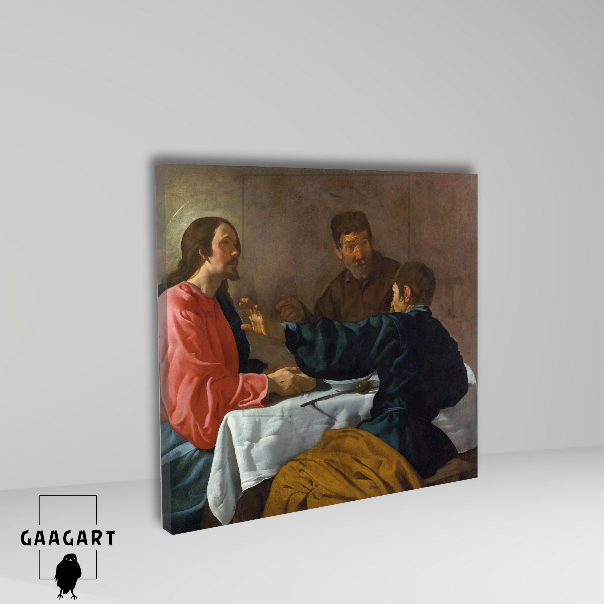 Kare Kanvas Tablo Ünlü Eserler Diego Velázquez The Supper at Emmaus 1622–23