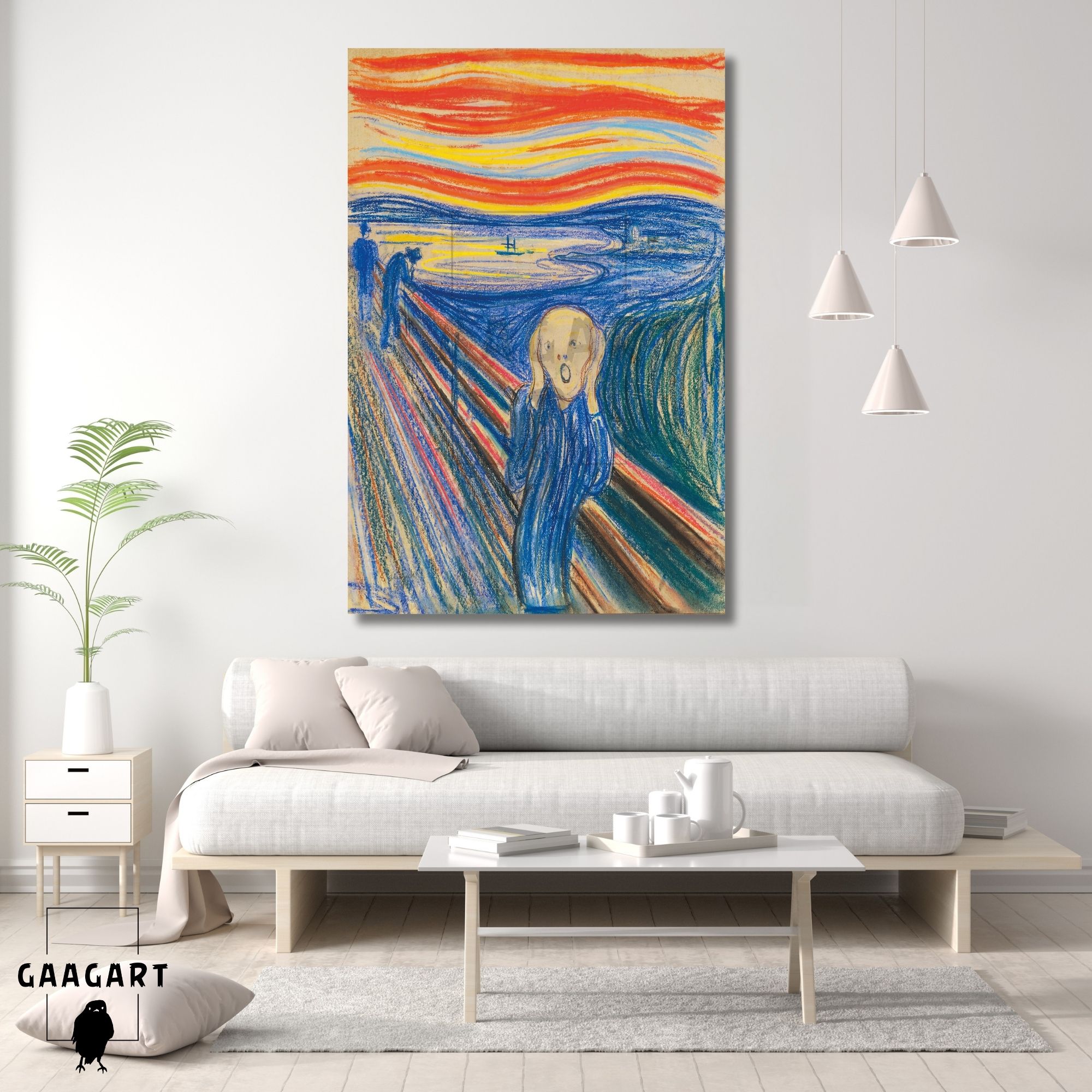 Tekli Dikey Kanvas Edvard Munch The Scream