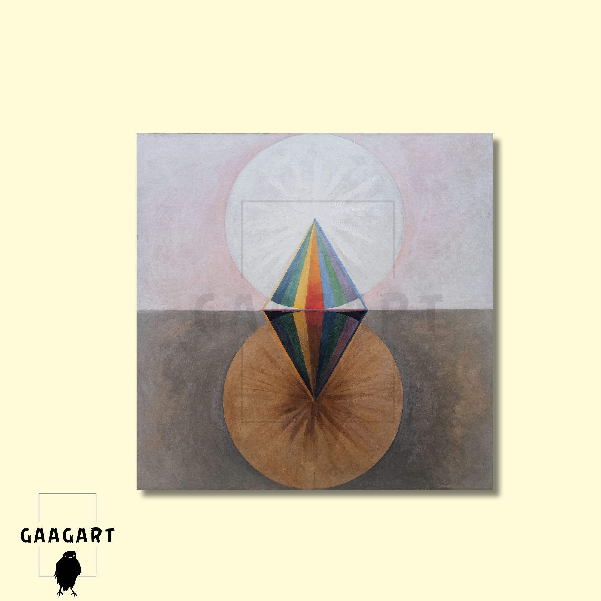 Kare Kanvas Tablo Ünlü Eserler Hilma Af Klint The Swan No 12