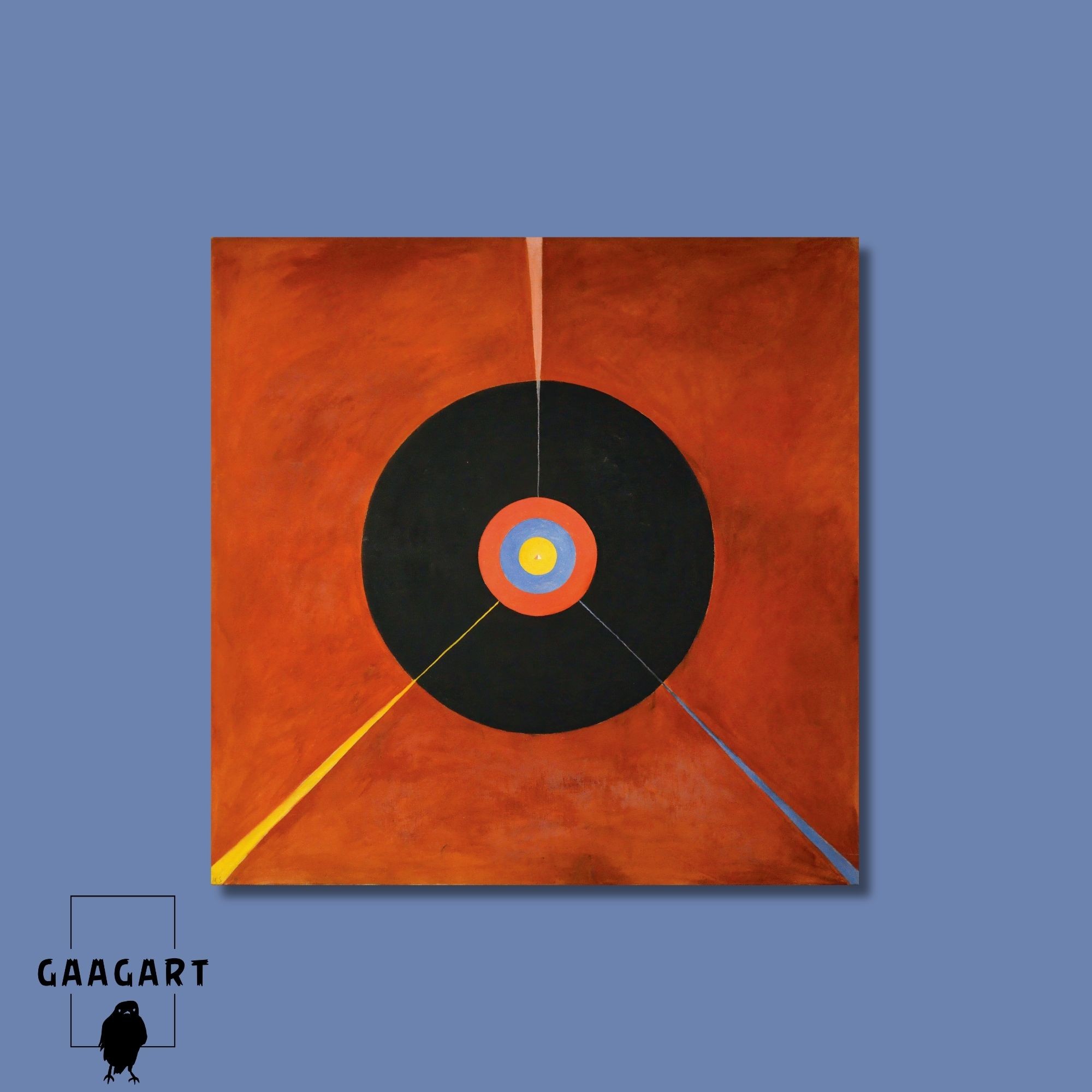 Kare Kanvas Tablo Ünlü Eserler Hilma af Klint The Swan No18