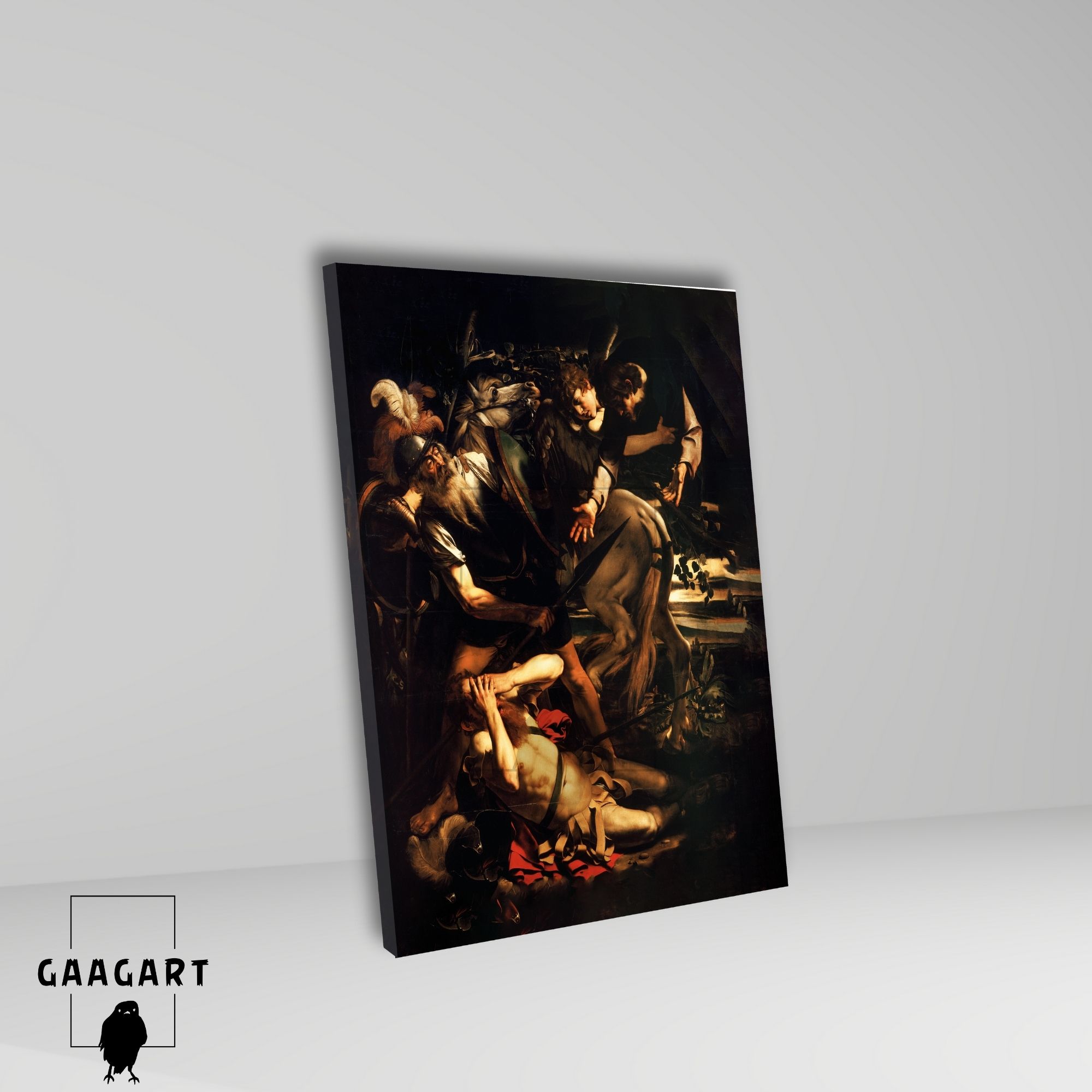 Tekli Dikey Kanvas Caravaggio Aziz Paul'un Dönüşümü