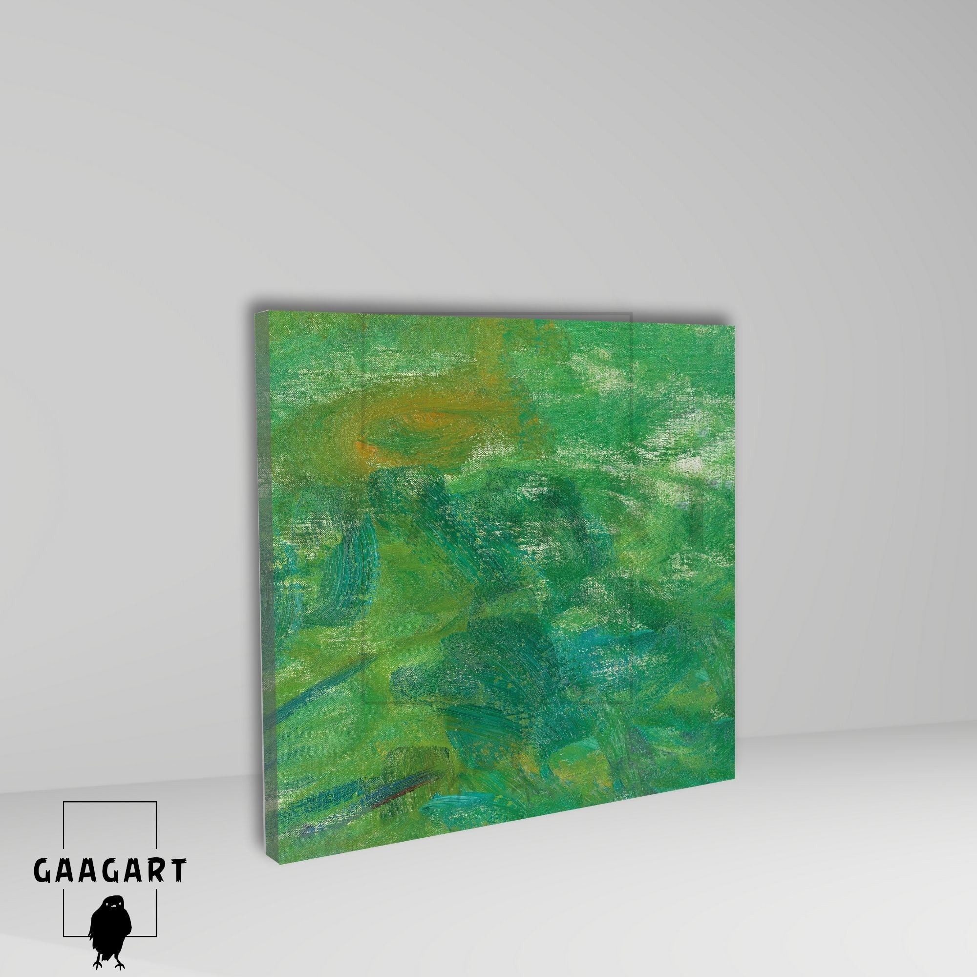 Kare Kanvas Tablo Ünlü Eserler Claude Monet Yeşil Nympheas Tablosu