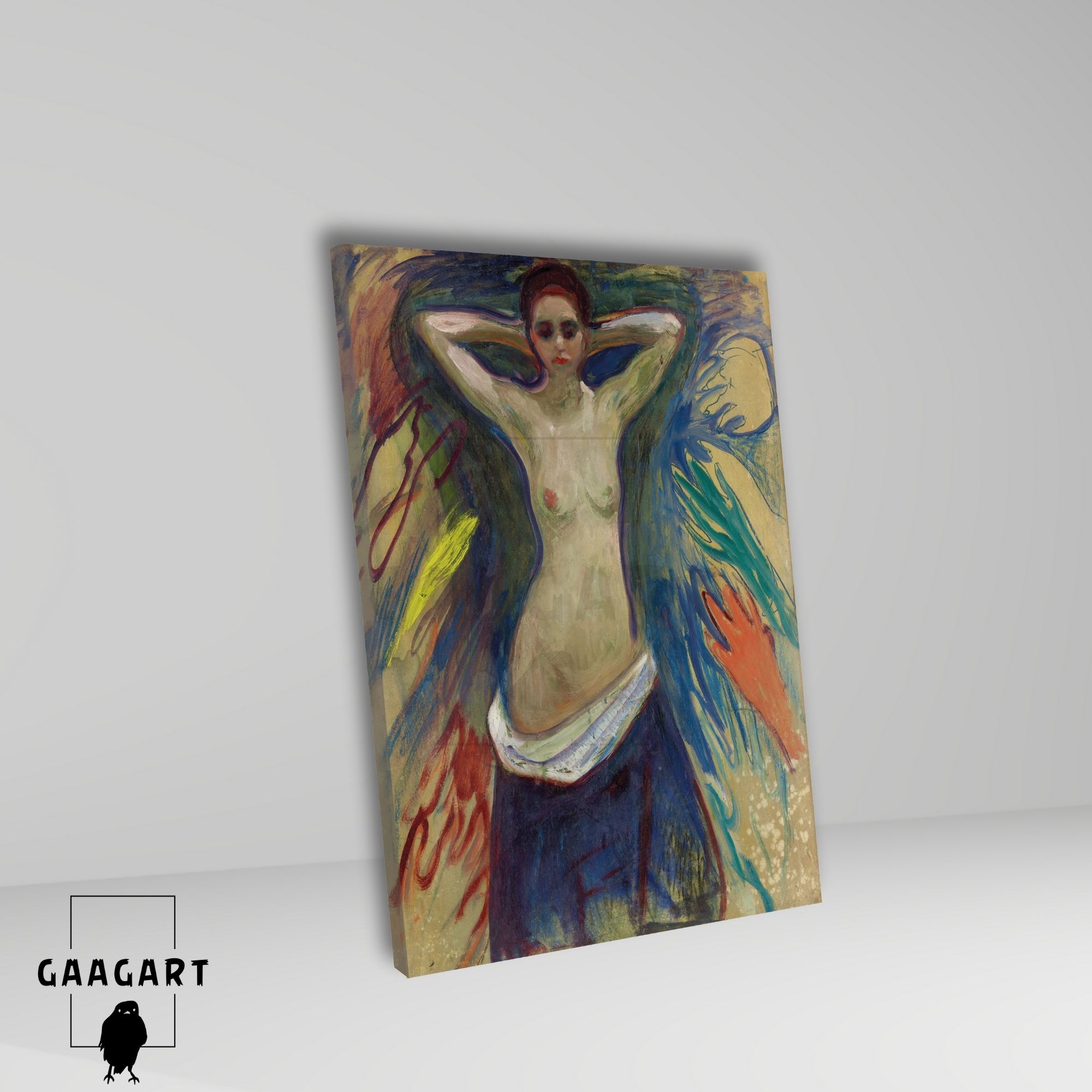 Tekli Dikey Kanvas Edvard Munch The Hands