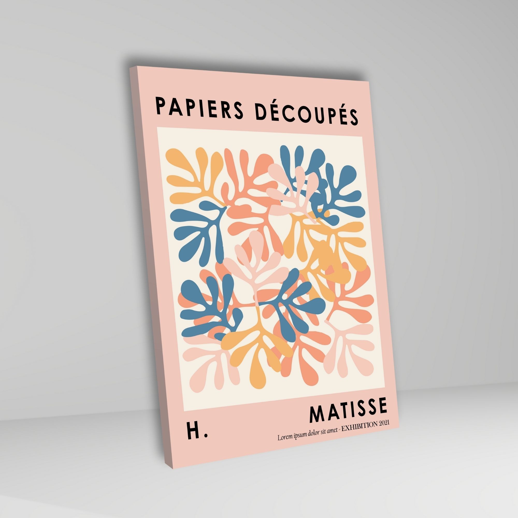 3'lü Kanvas Duvar Tablosu Papiers Henri Matisse Tasarımı