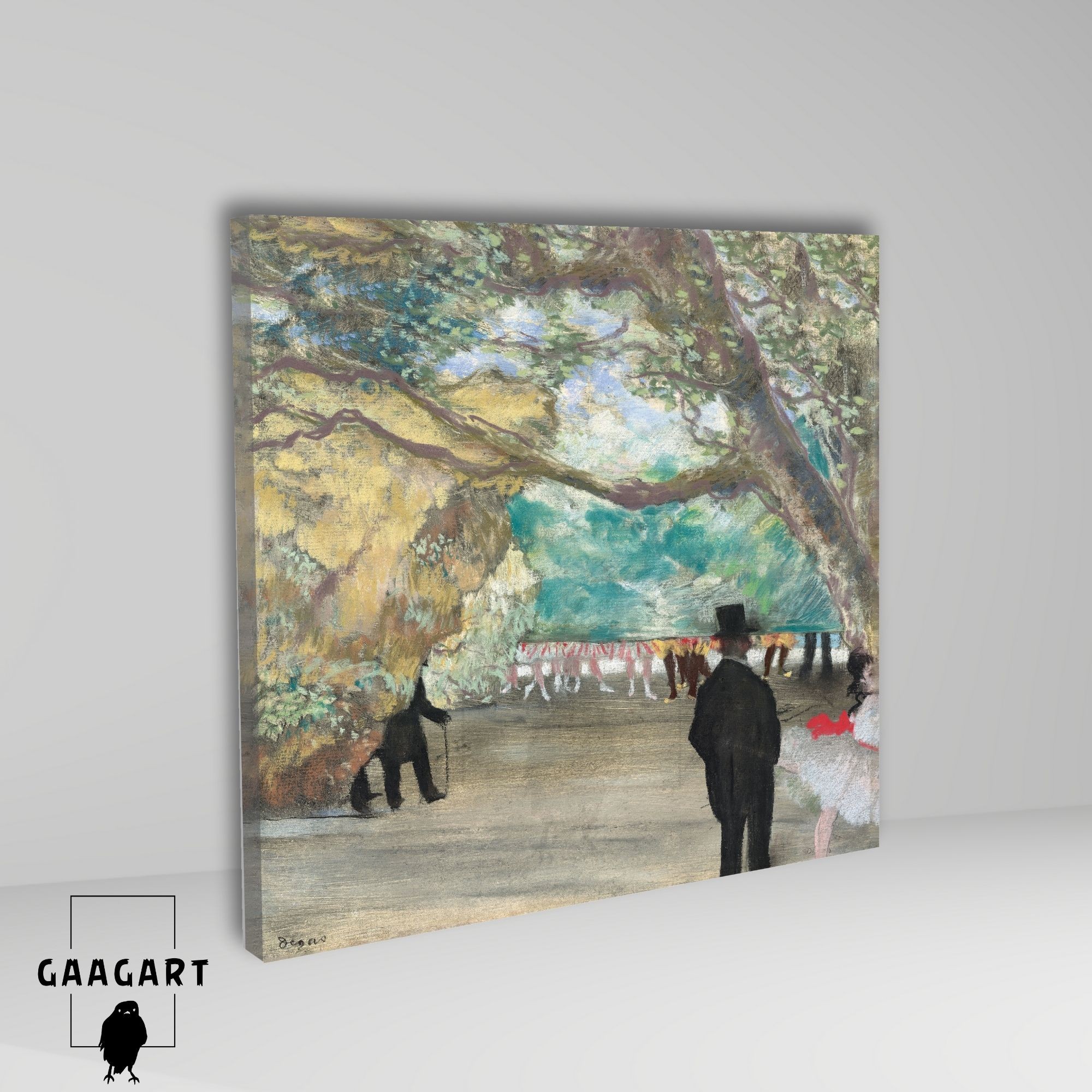 Kare Kanvas Tablo Ünlü Eserler Edgar Degas The Curtain (c. 1880)