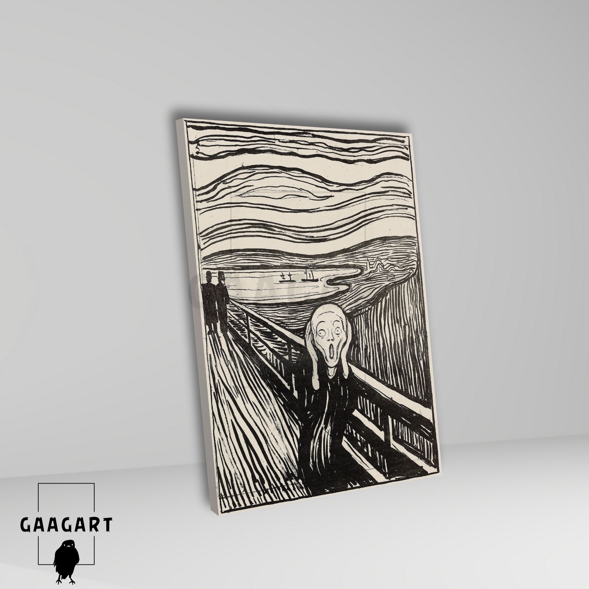 Tekli Dikey Kanvas Edvard Munch The Scream SB