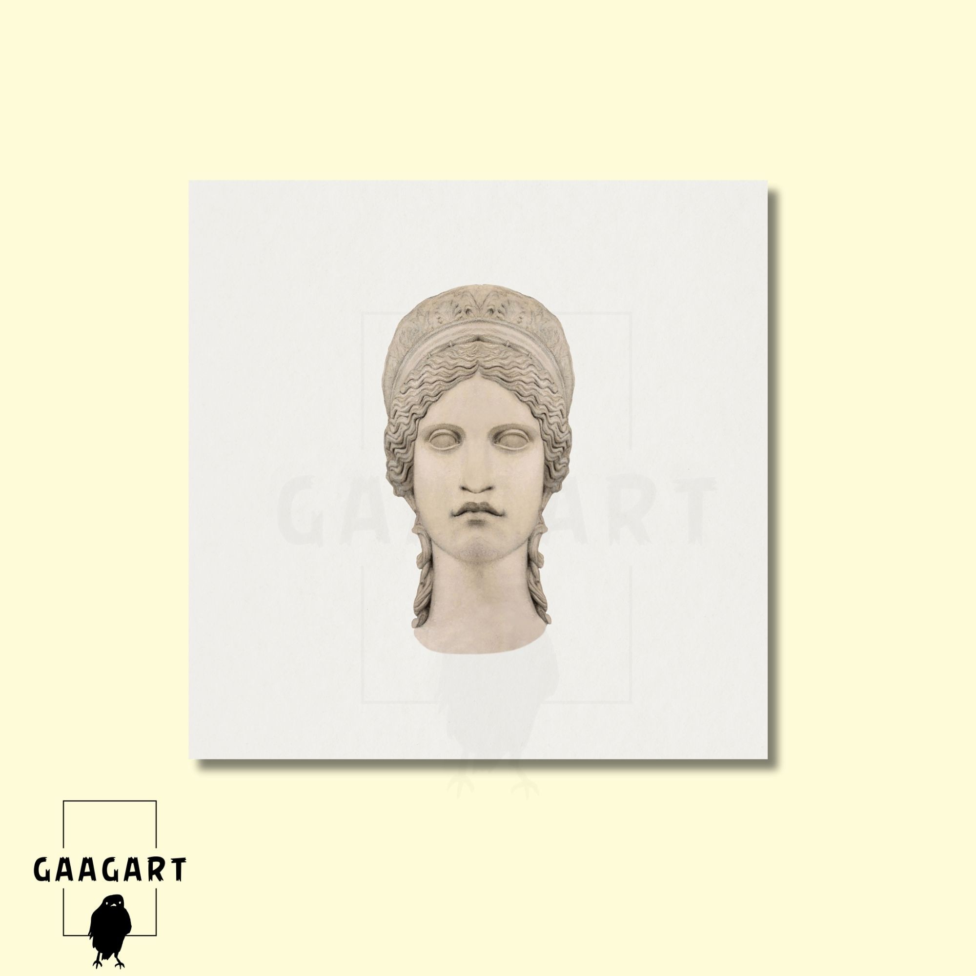 Kare Kanvas Tablo Ünlü Eserler Gustav Klimt Heykel PortresiGAAGART-TKK-0489