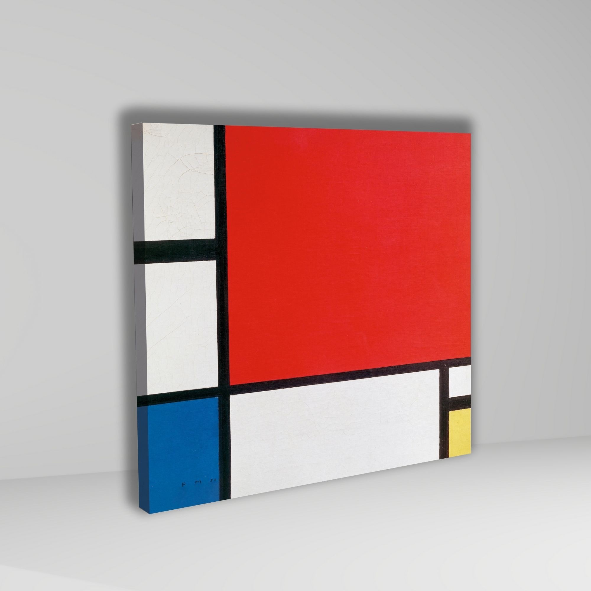 3'lü Kare Kanvas Piet Mondriaan 1926 Composition