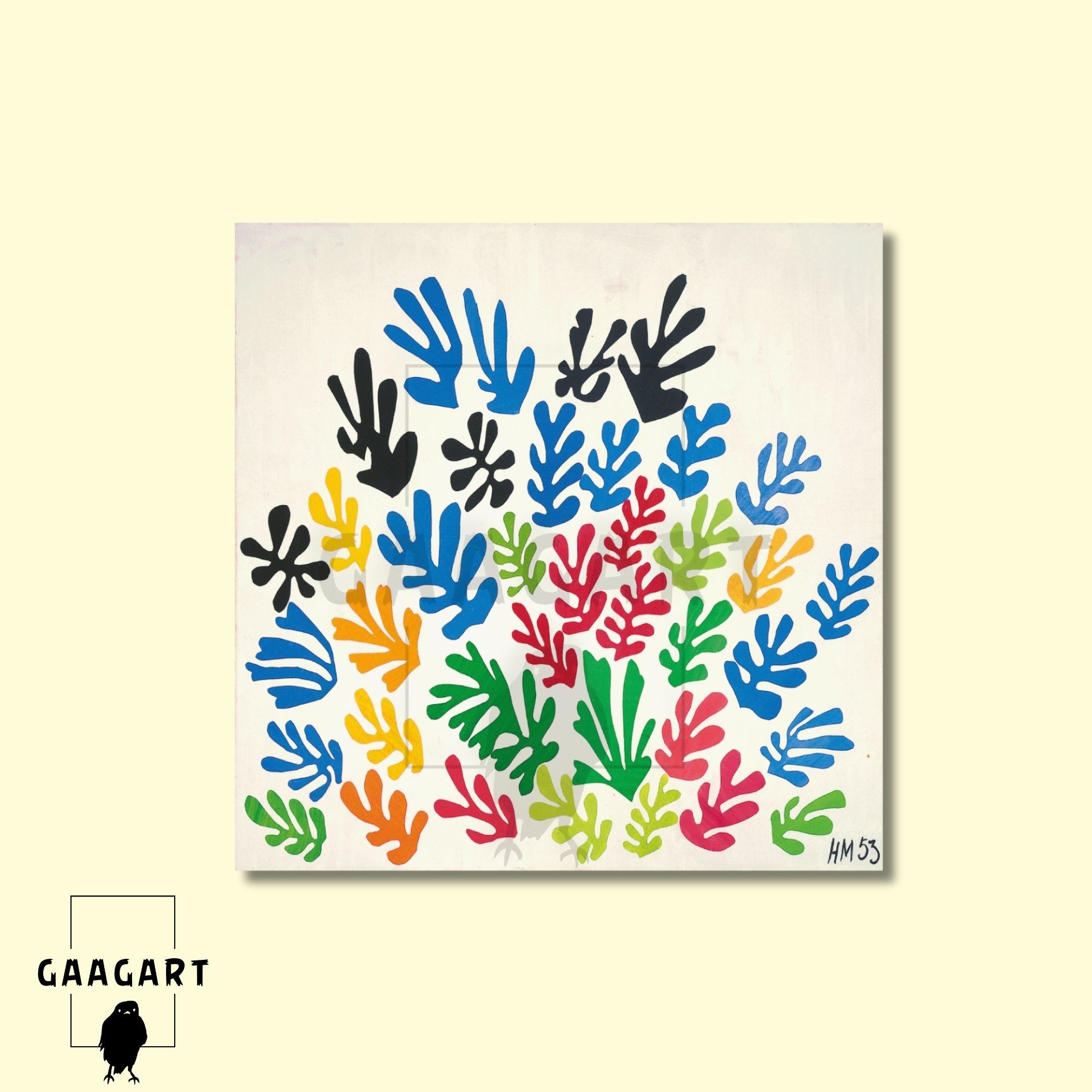Kare Kanvas Tablo Ünlü Eserler Henri Matisse-La Gerbe