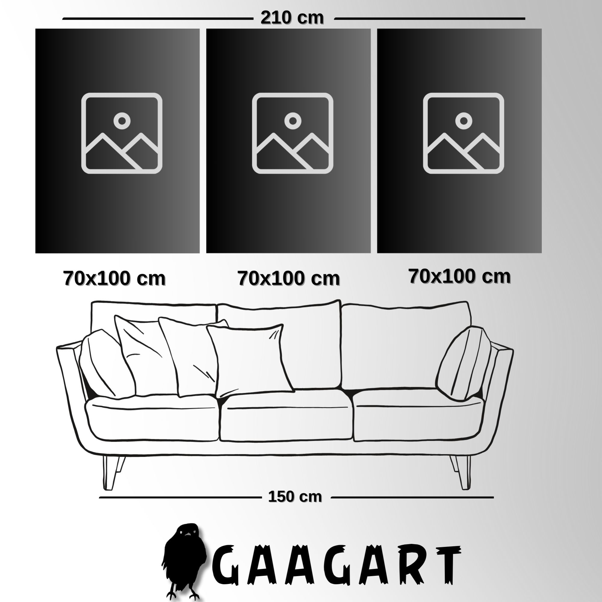 3'lü Kanvas Duvar Tablosu Modern Soğuk Renkli Çiçek Deseni