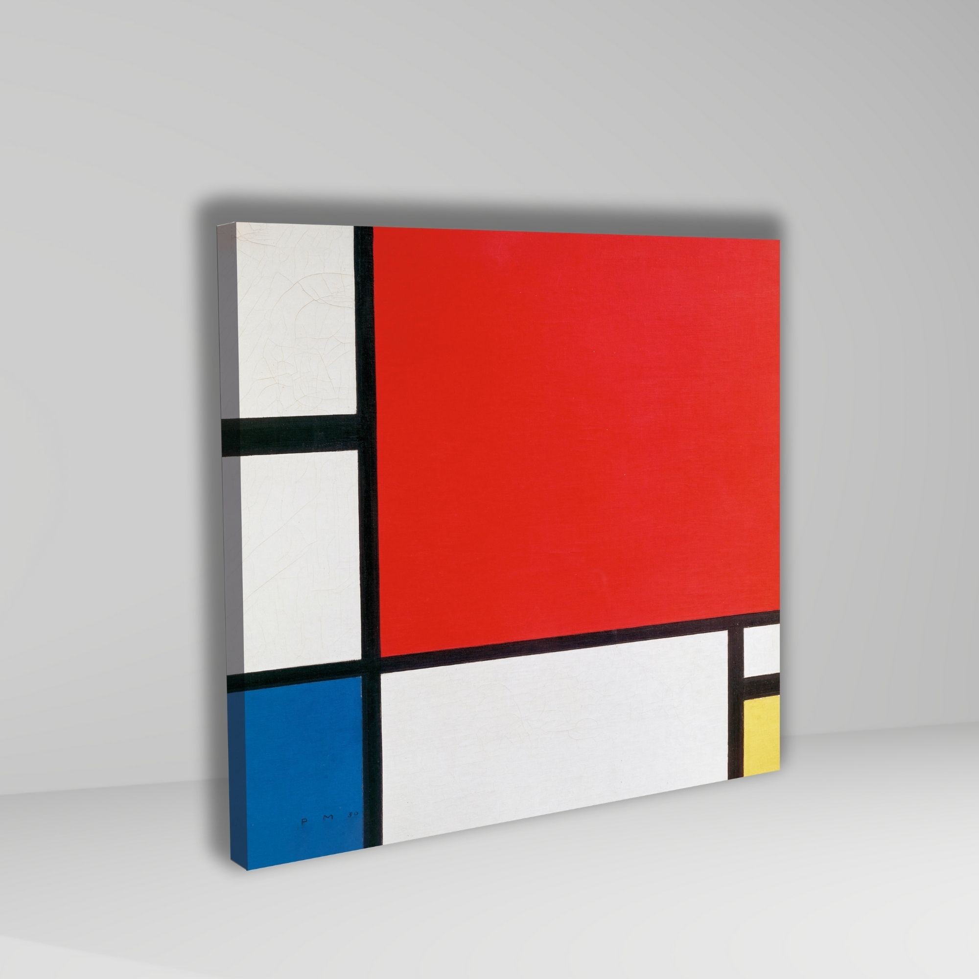 Tekli Kare Kanvas Tablo Piet Mondriaan 1926 Composition 2