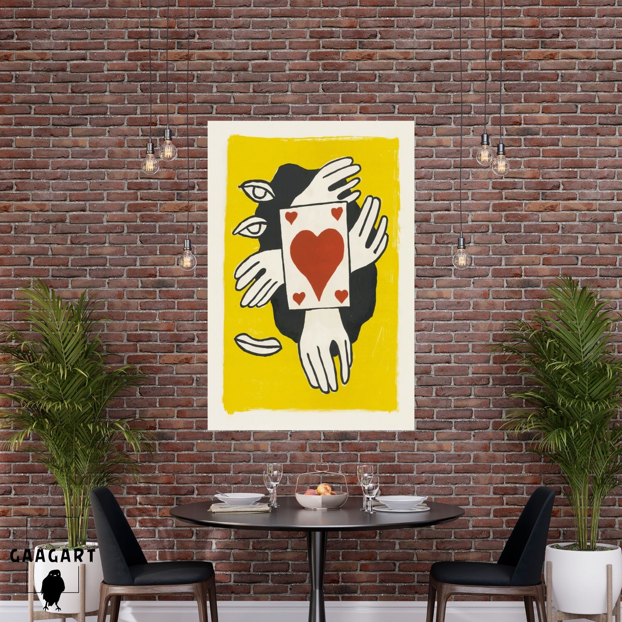 Tekli Dikey Kanvas Tablo Ünlü Eserler Fernand Leger Plate