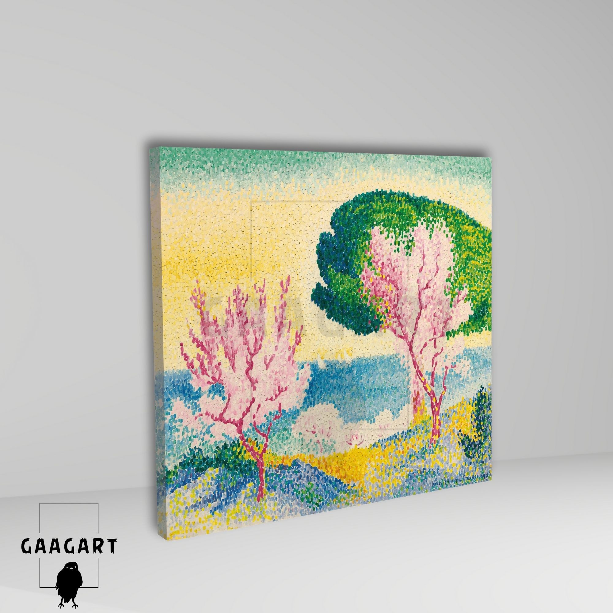 Kare Kanvas Tablo Ünlü Eserler Henri-Edmond Cross-Printemps Rose (1908)