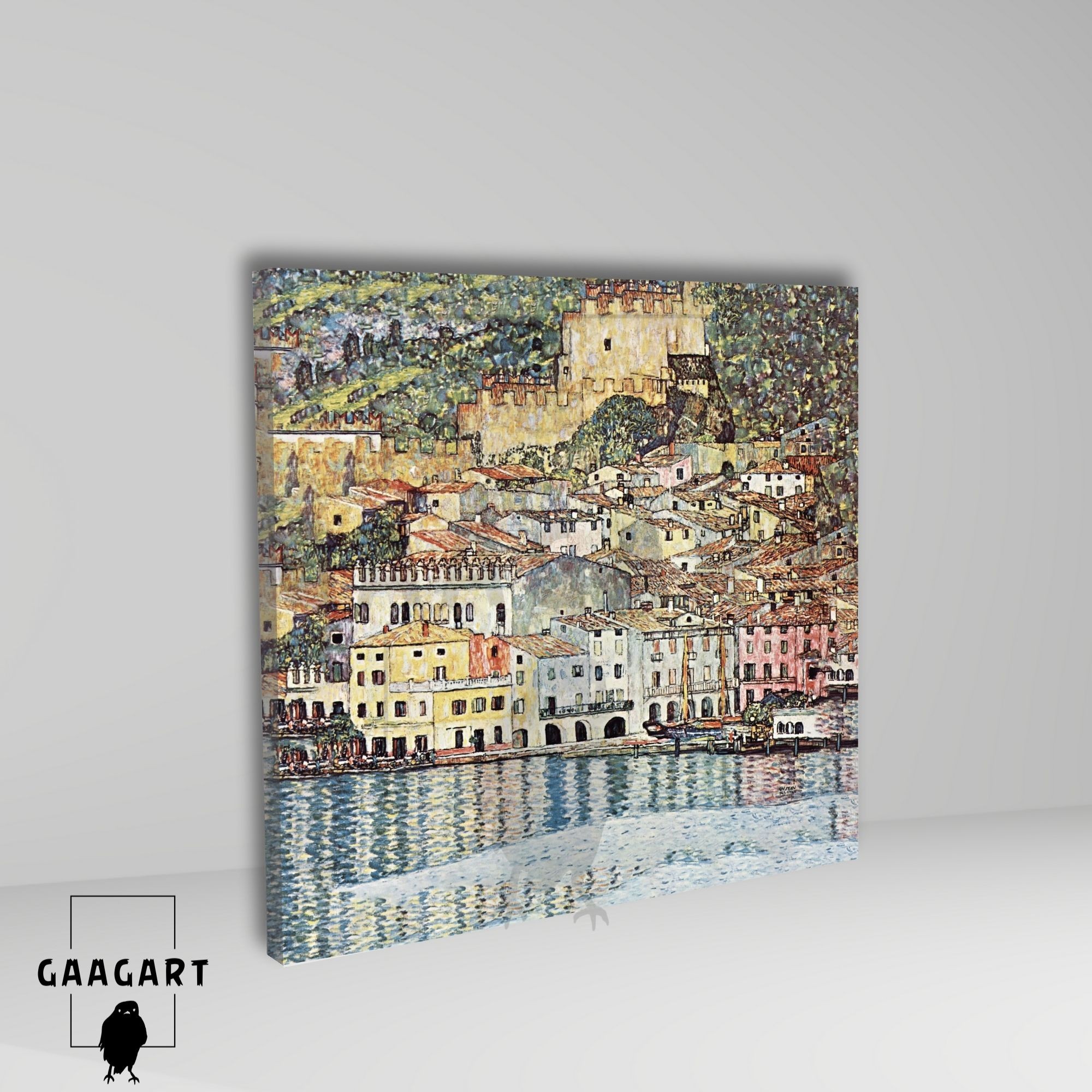 Kare Kanvas Tablo Ünlü Eserler Gustav Klimt Garda Denizi