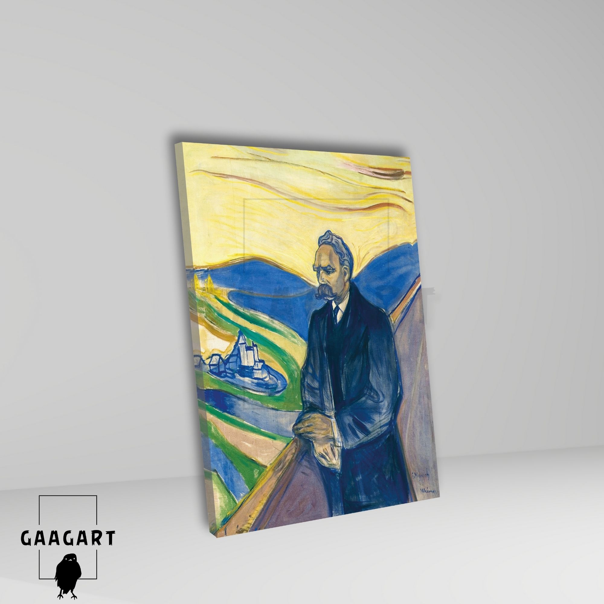 Tekli Dikey Kanvas Edvard Munch Friedrich Nietzsche