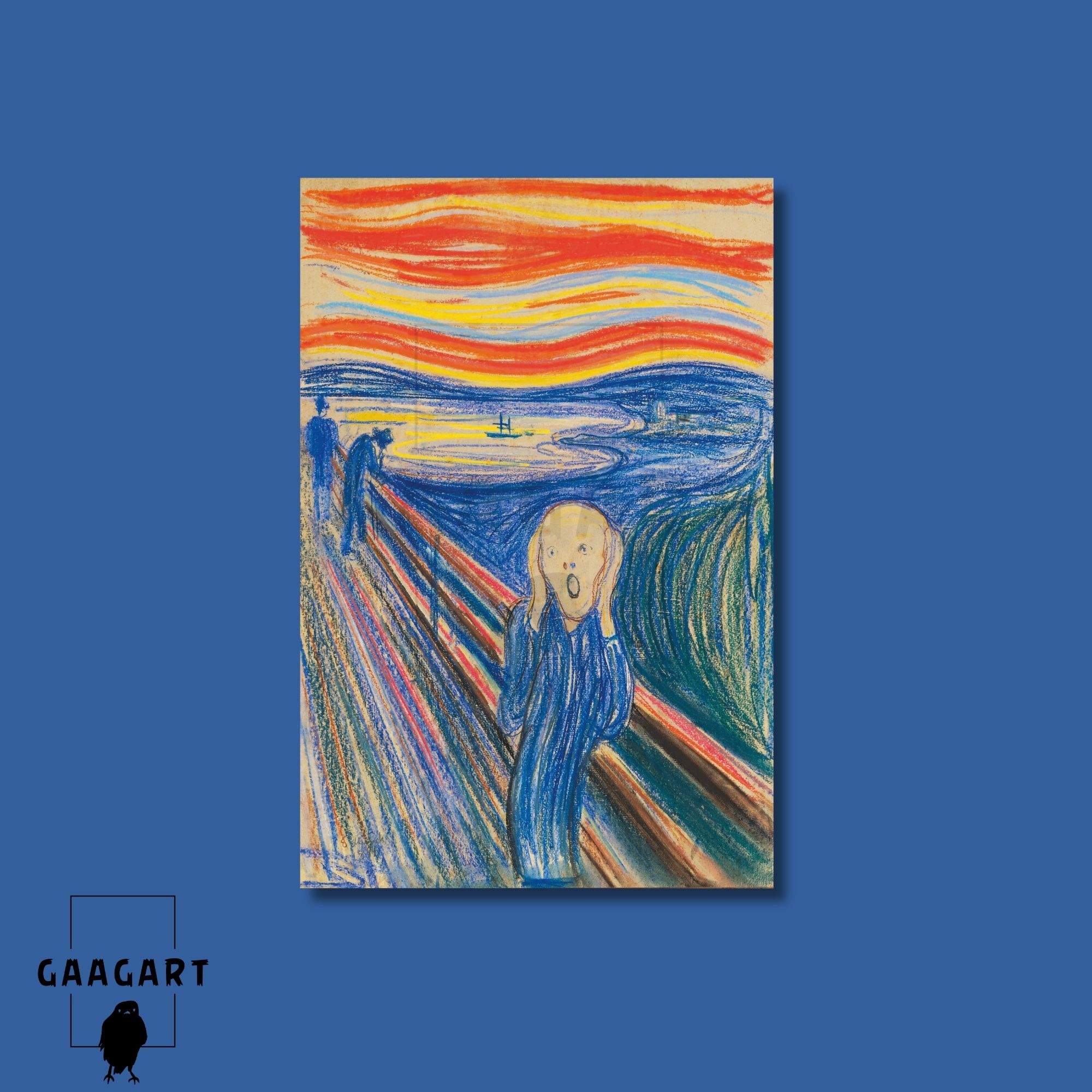 Tekli Dikey Kanvas Edvard Munch The Scream