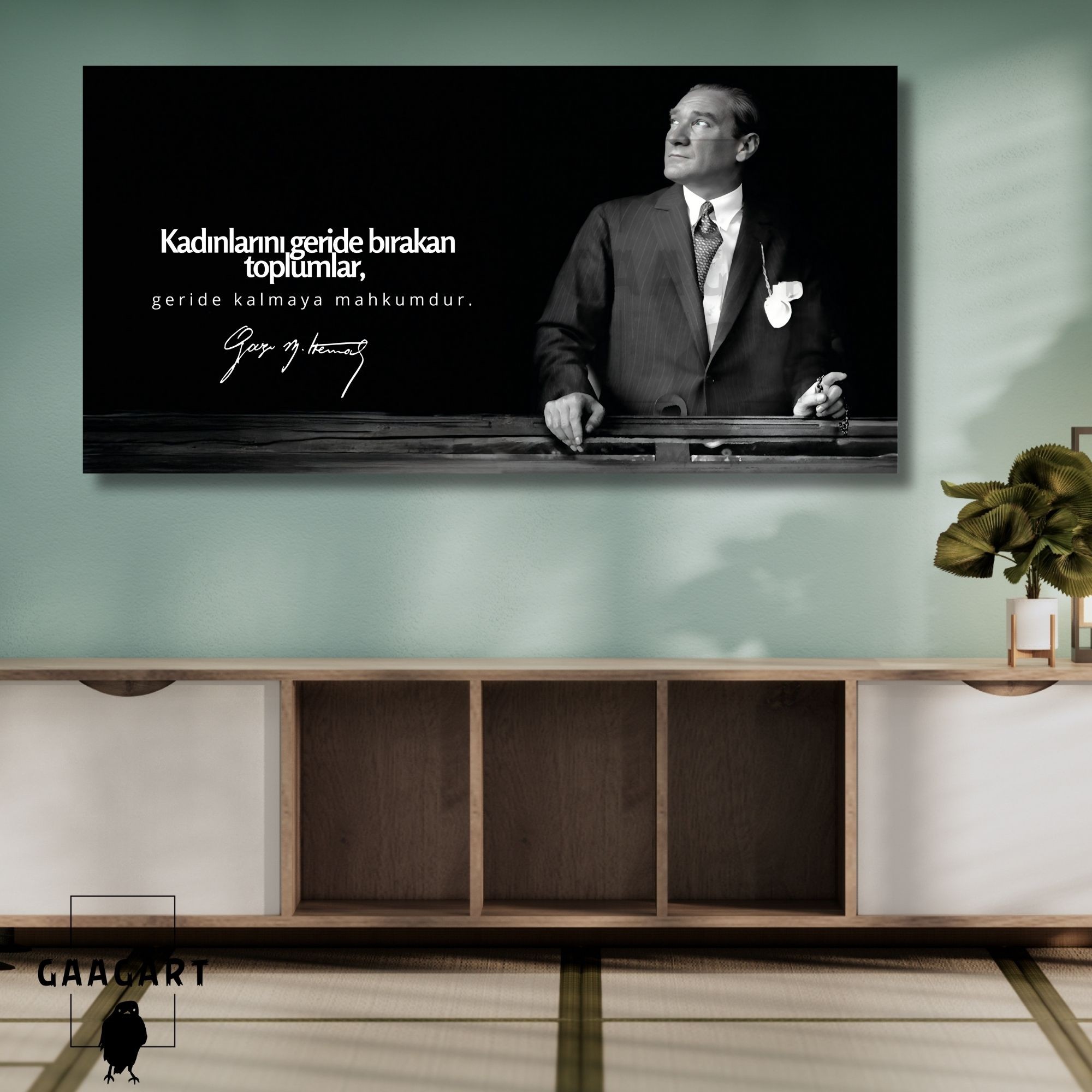 Panoramik Kanvas Makam Panosu Atatürk Sözleri Kadınlar