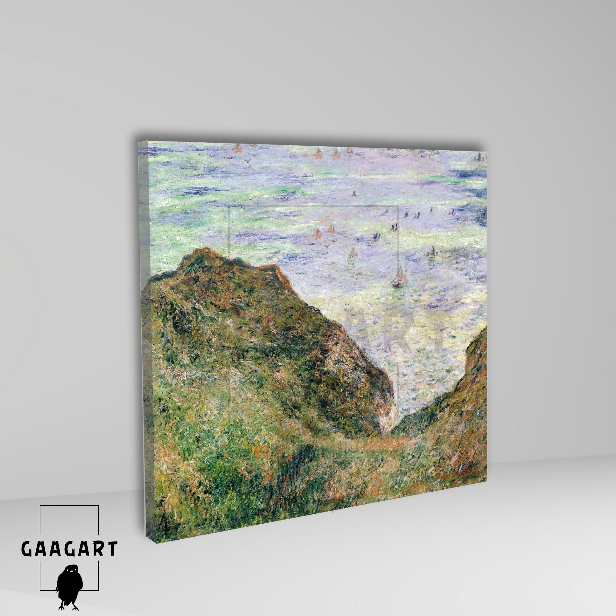 Kare Kanvas Tablo Ünlü Eserler Cloude Monet Over The Sea
