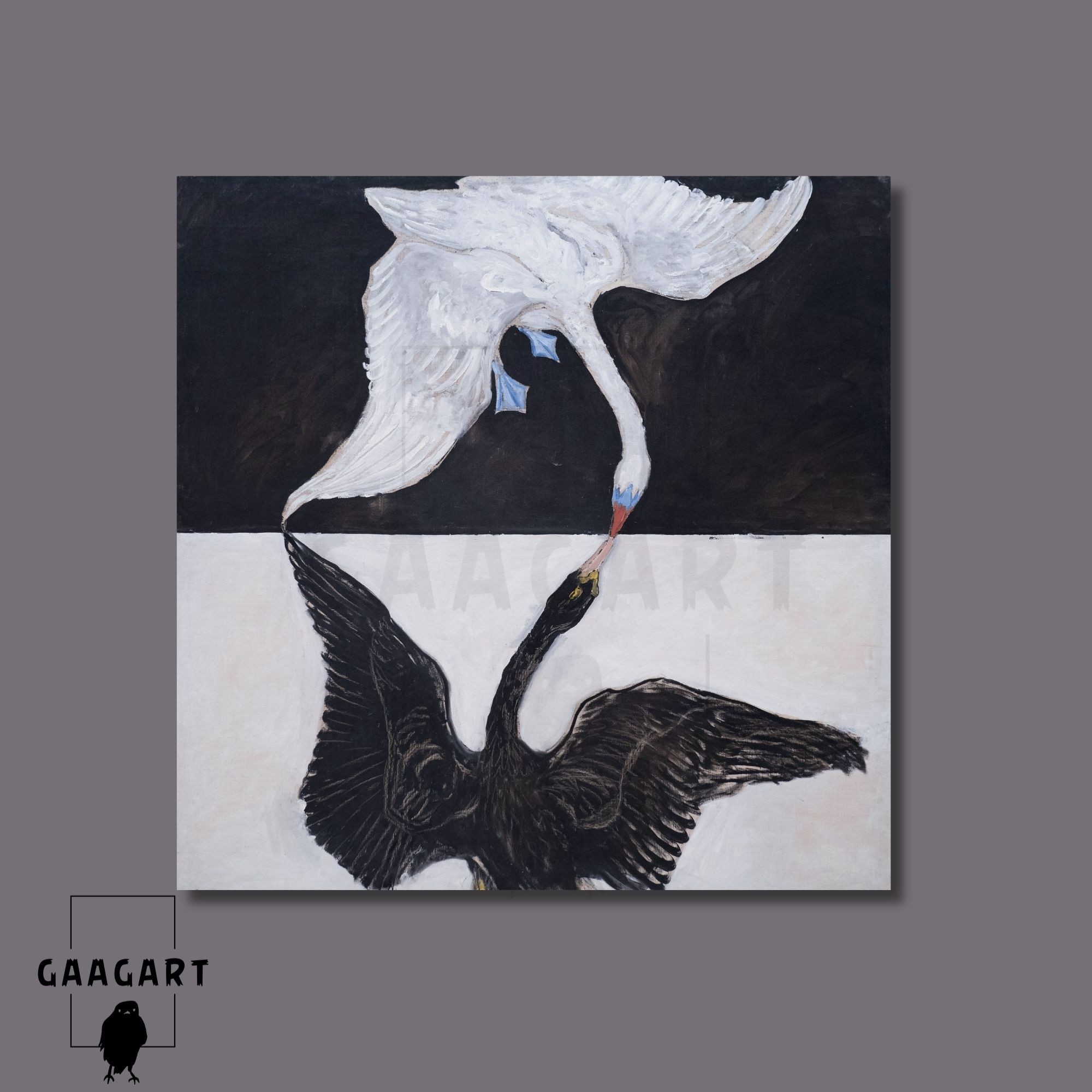 Kare Kanvas Tablo Ünlü Eserler Hilma af Klint-Group IX-SUW, The Swan, No. 1 (1915)