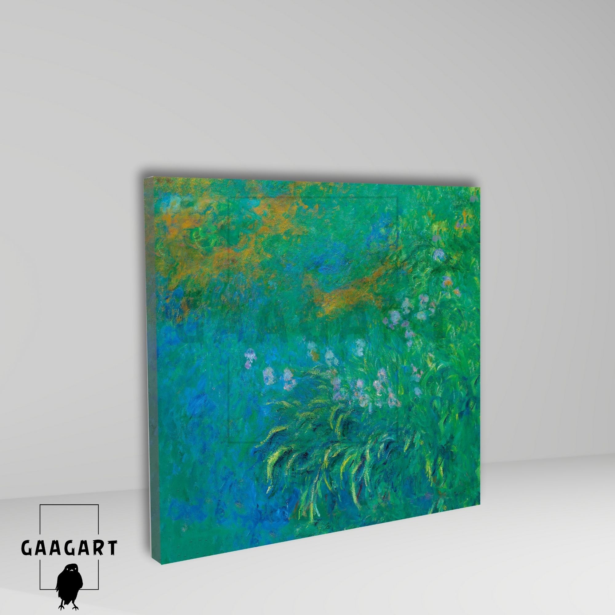 Kare Kanvas Tablo Ünlü Eserler Claude Monet İrises Blue