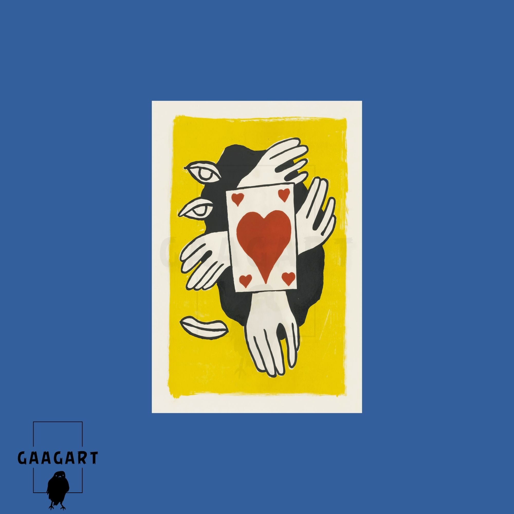 Tekli Dikey Kanvas Tablo Ünlü Eserler Fernand Leger Plate