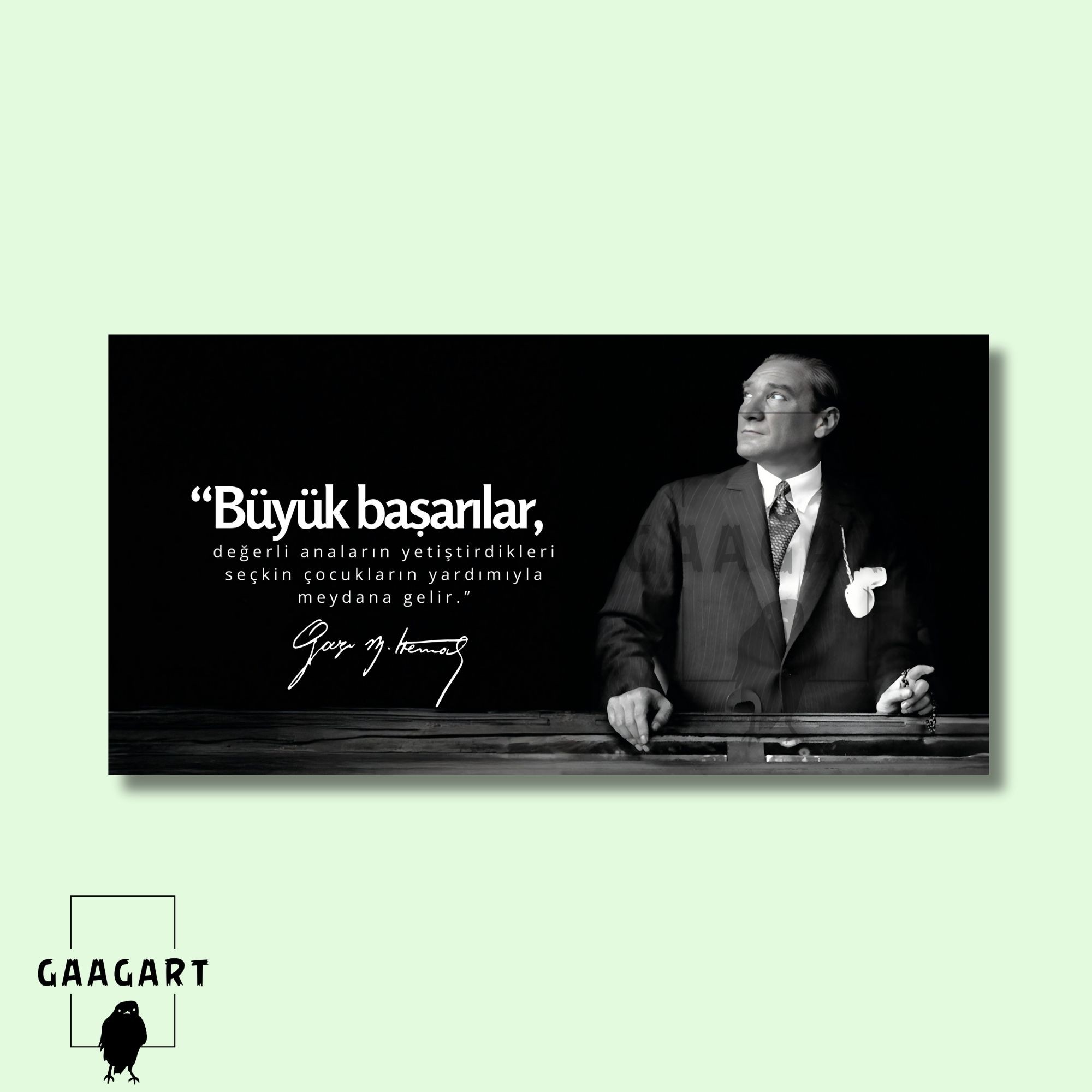 Panoramik Kanvas Makam Panosu Atatürk Kadınlar Hakkında Sözü