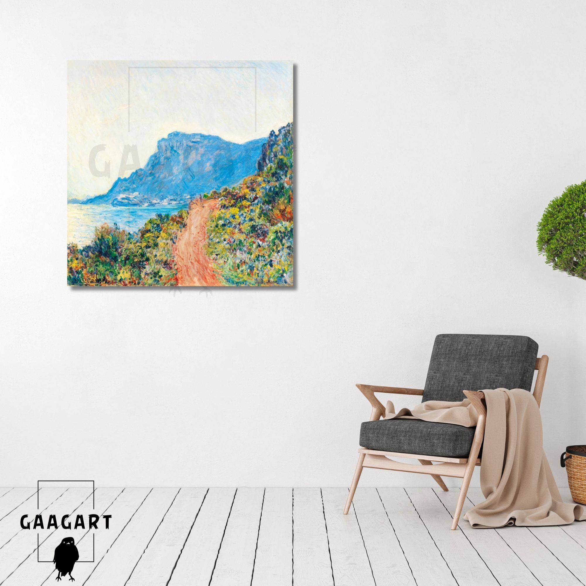 Kare Kanvas Ünlü Eserler Claude Monet Monacco