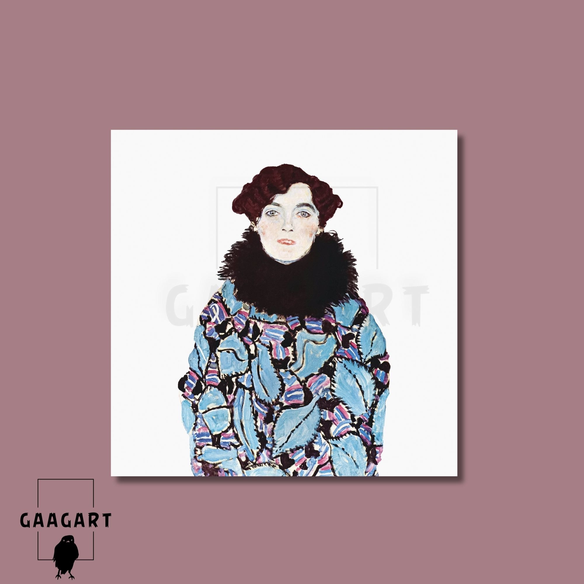 Kare Kanvas Tablo Ünlü Eserler Gustav Klimt Johanna Staude Portresi