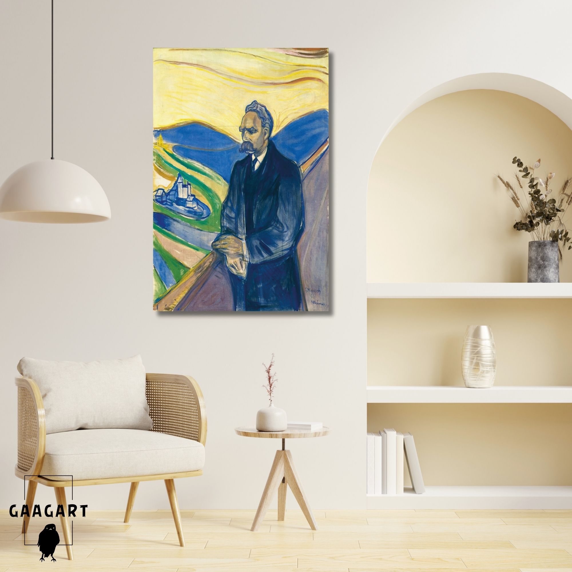 Tekli Dikey Kanvas Edvard Munch Friedrich Nietzsche