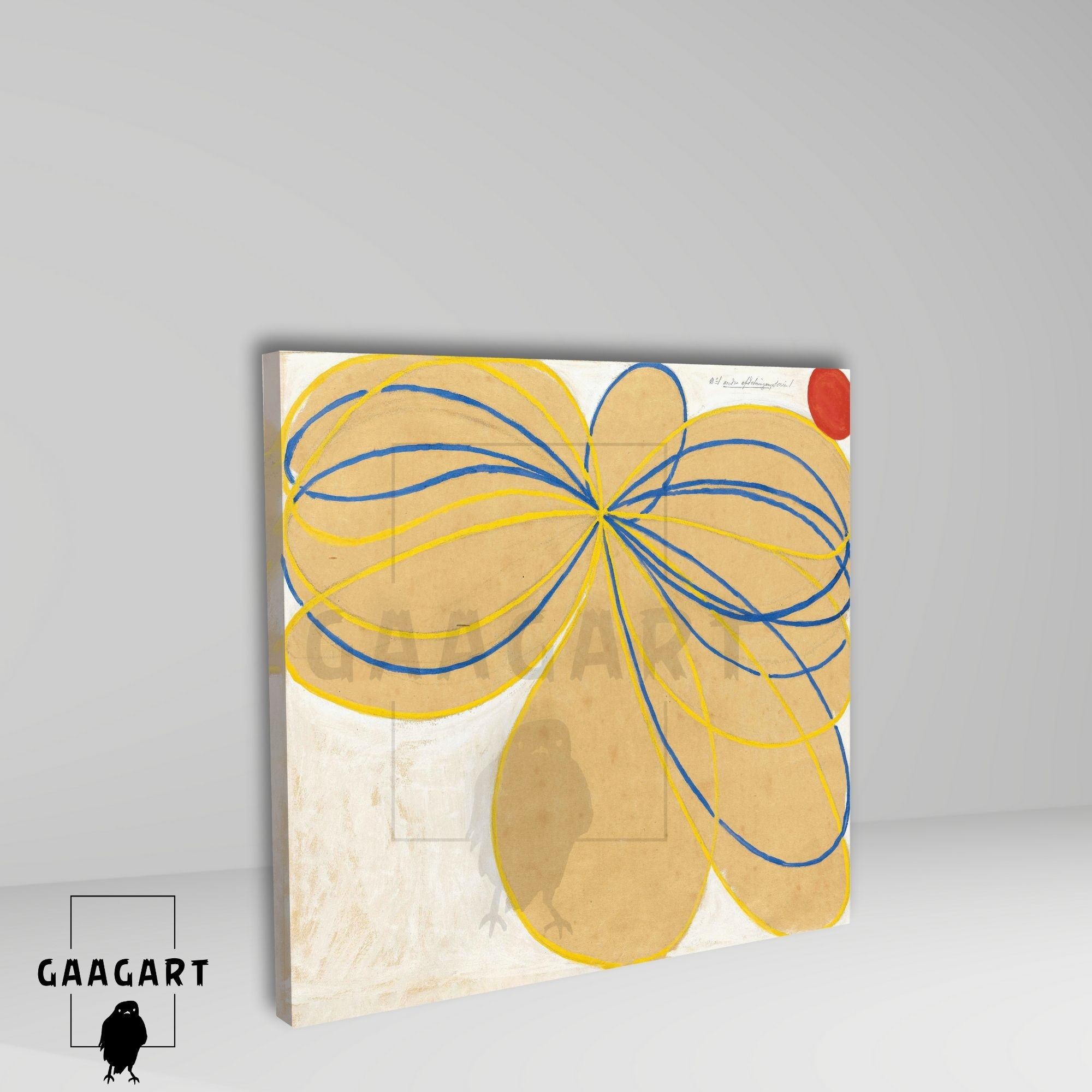 Kare Kanvas Tablo Ünlü Eserler Hilma Klint Seven Pointed Star No1