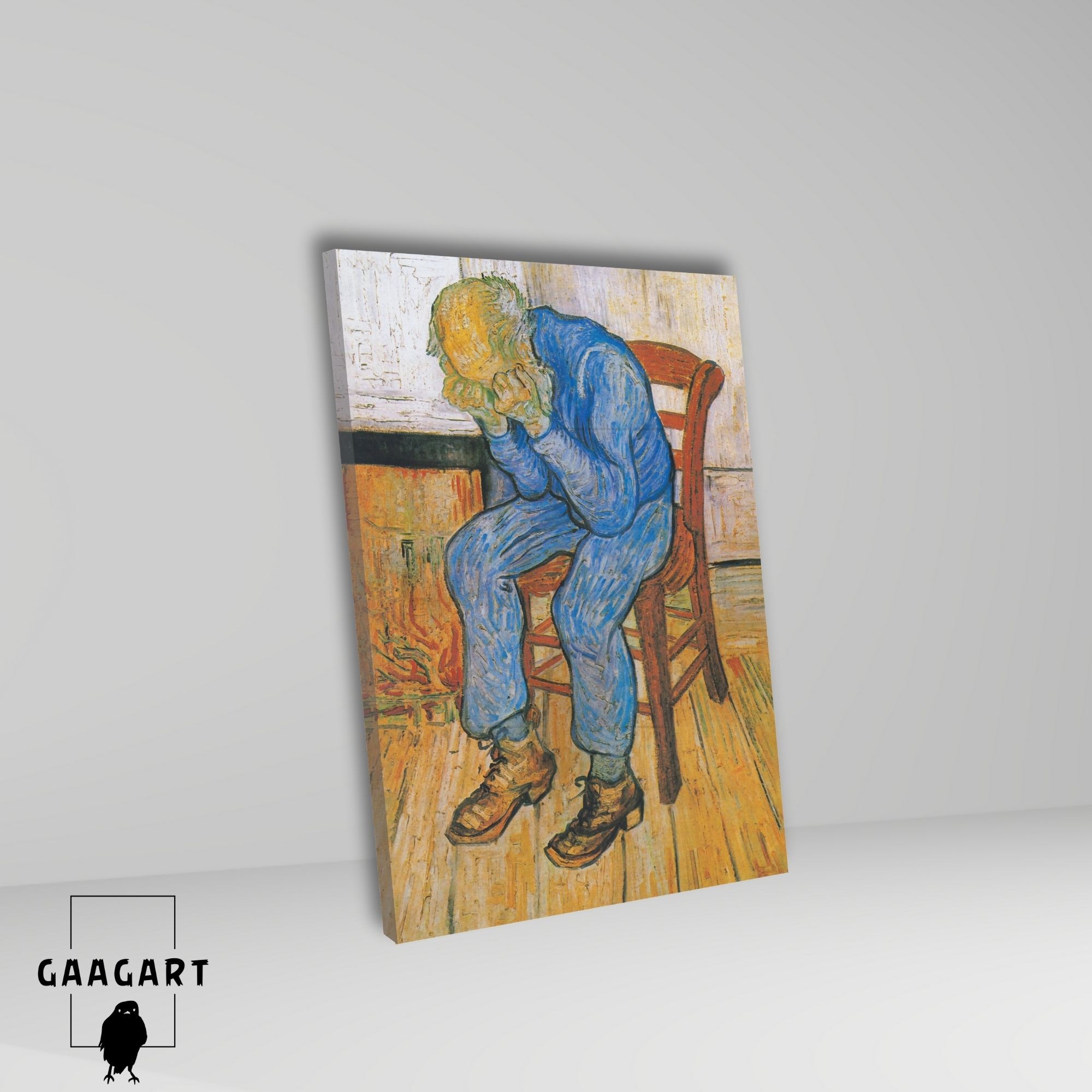Tekli Dikey Kanvas Tablo Ünlü Eserler Van Gogh At Eternity’s Gate