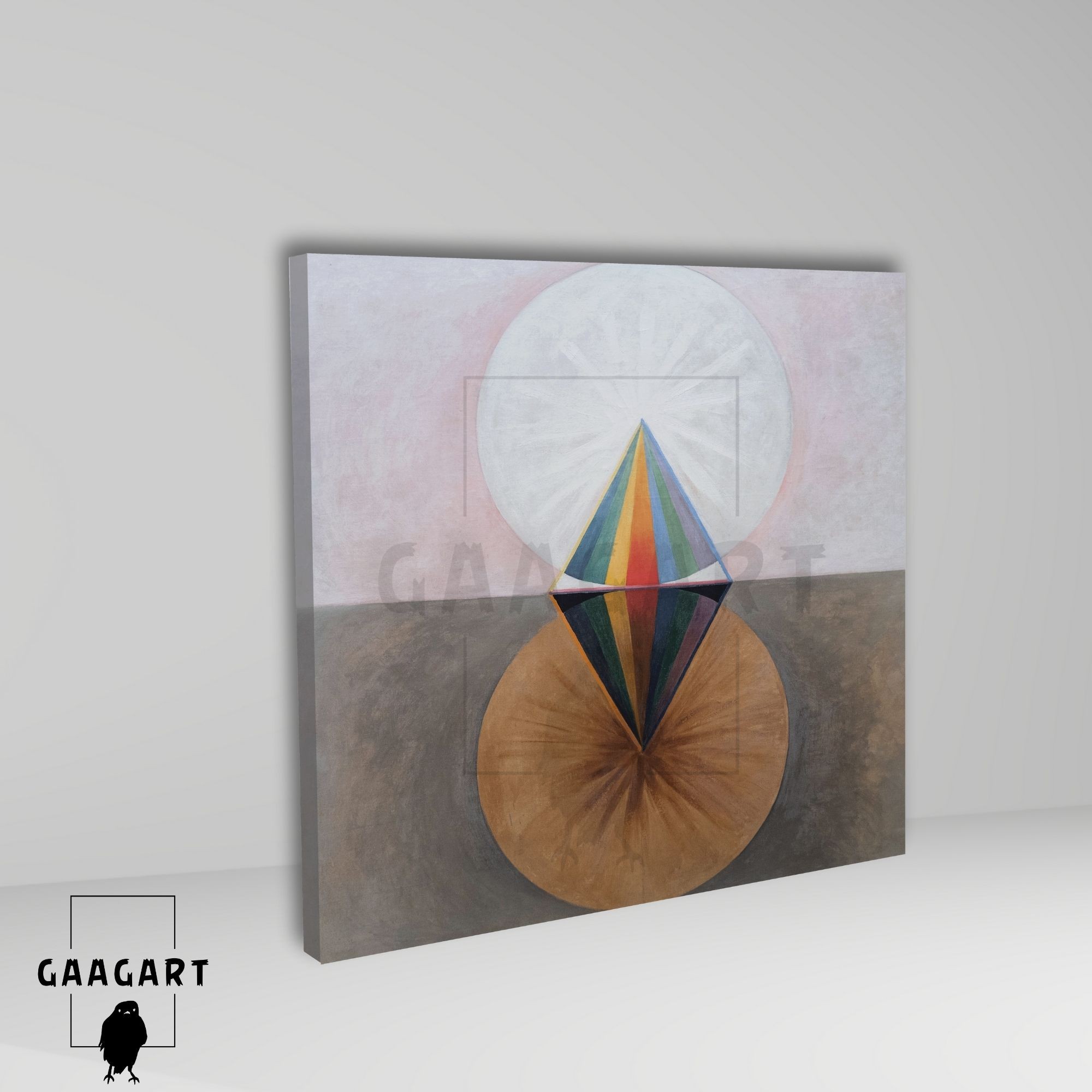 Kare Kanvas Tablo Ünlü Eserler Hilma Af Klint The Swan No 12