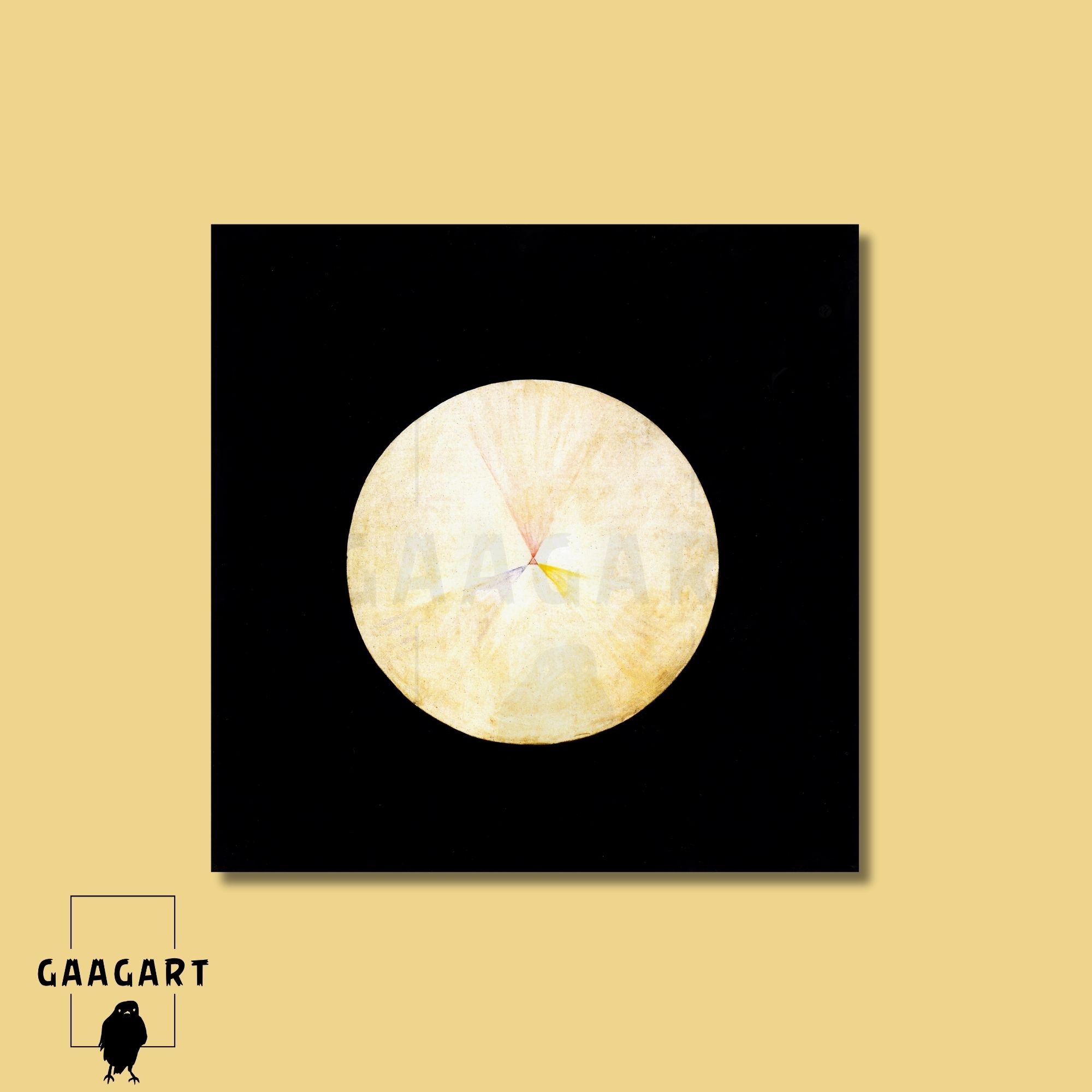 Kare Kanvas Tablo Ünlü Eserler Hilma af Klint-Series SUW, No 14 Swan (1914 -1915)