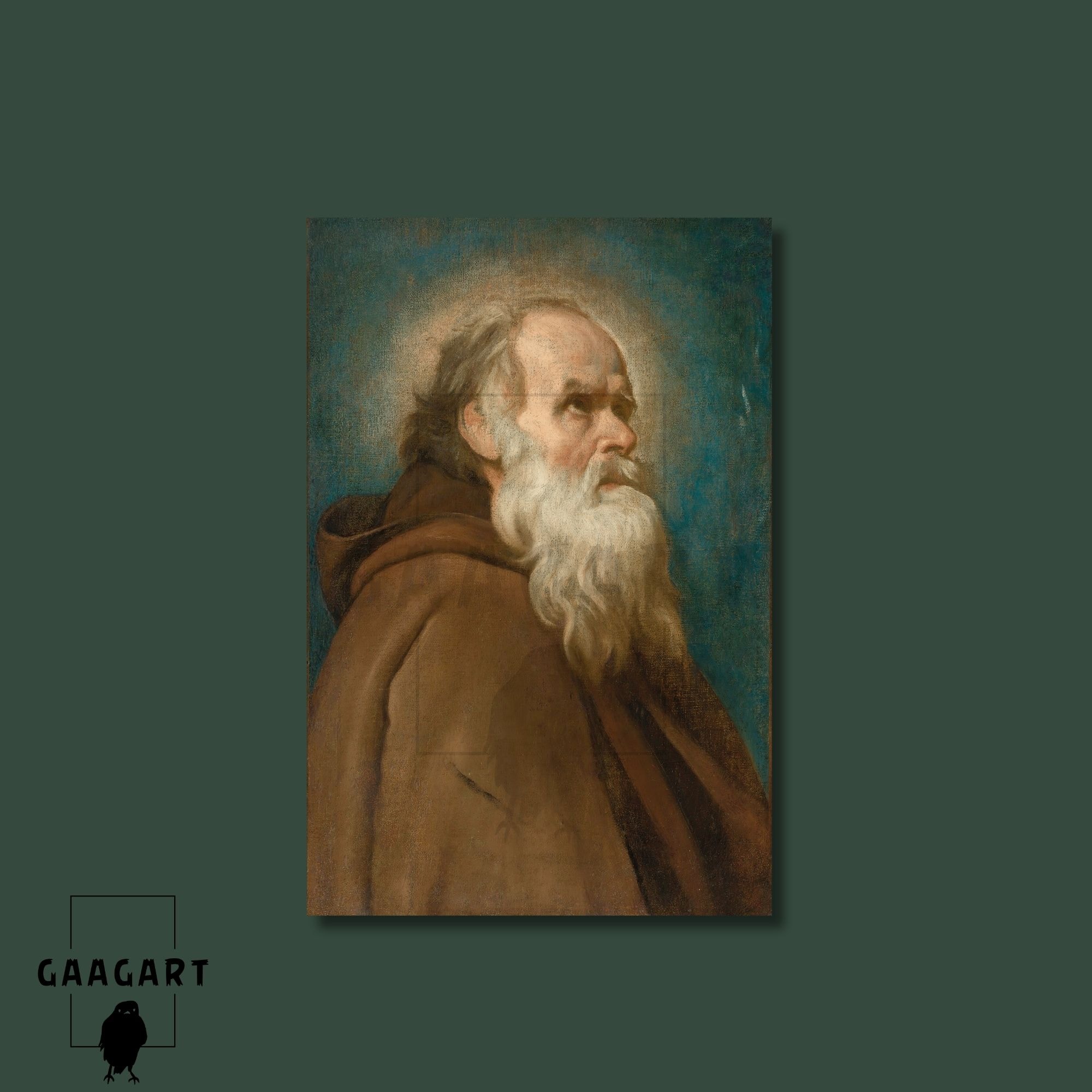 Tekli Dikey Kanvas Diego Velazquez Saint Anthony Abbot