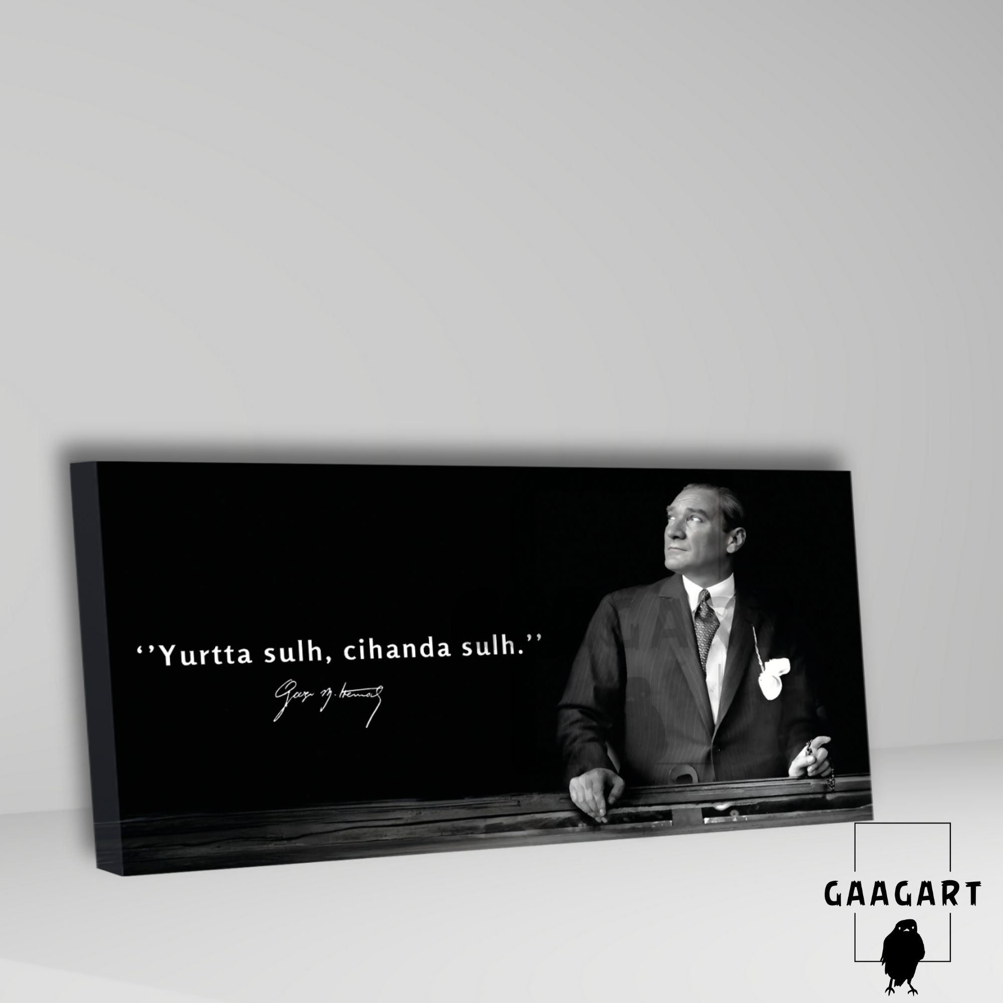 Panoramik Kanvas Makam Panosu Atatürk ‘’Yurtta sulh, cihanda sulh.’’