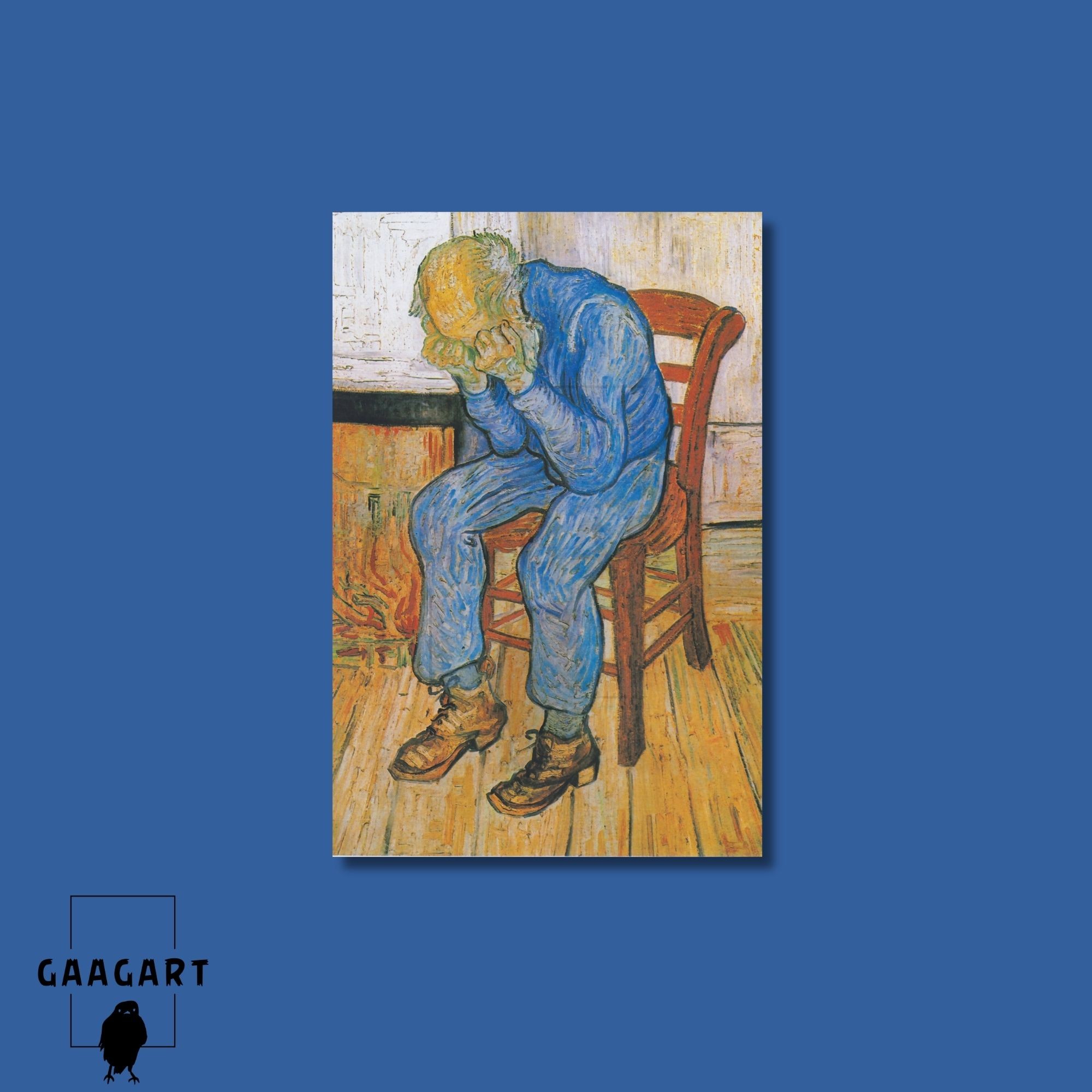 Tekli Dikey Kanvas Tablo Ünlü Eserler Van Gogh At Eternity’s Gate