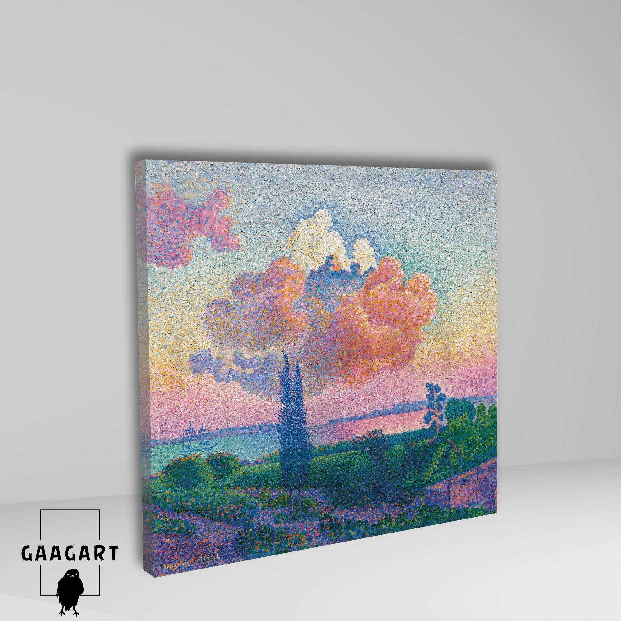 Kare Kanvas Tablo Ünlü Eserler Henri-Edmond Cross-The Rose Cloud (c. 1896)