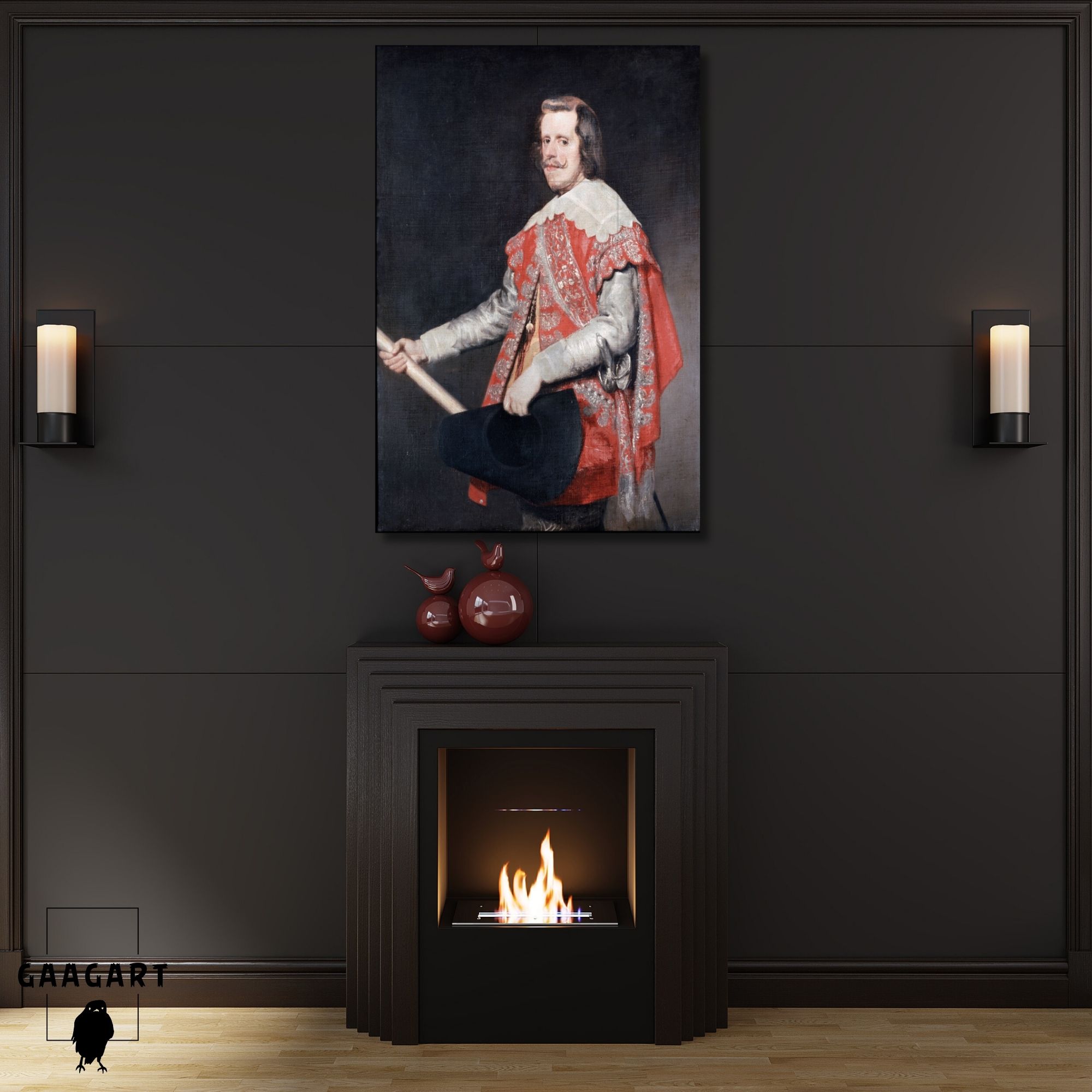 Tekli Dikey Kanvas Diego Velazquez Philip IV King Of Spain