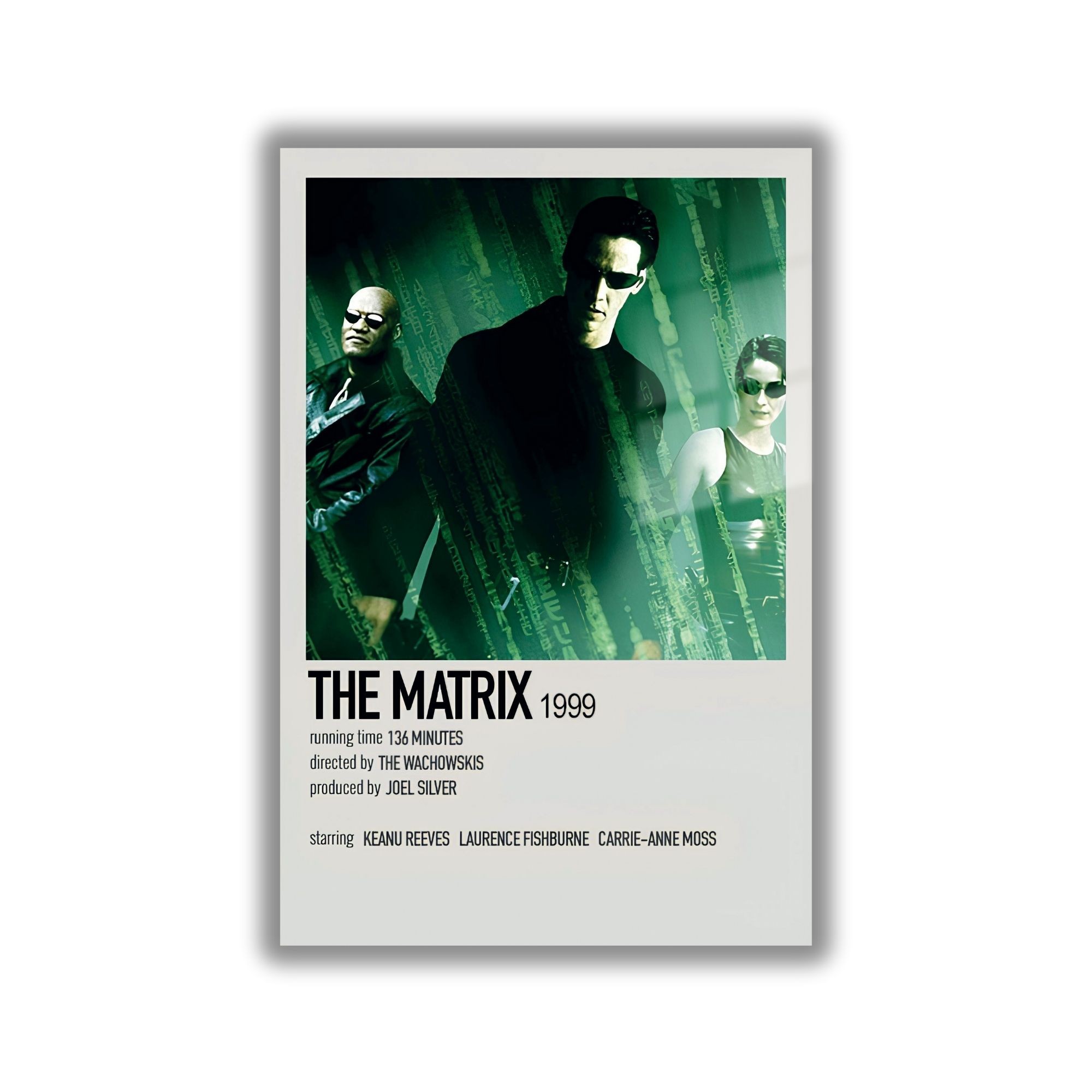 Temperli Cam Tablo Film Afişi The Matrıx 1999 Görseli